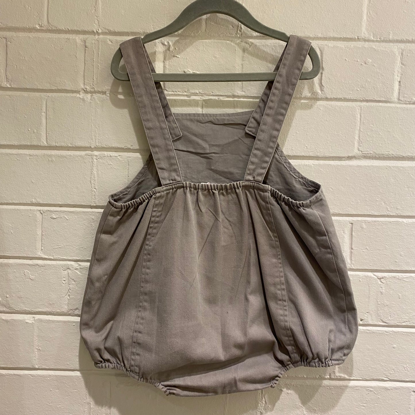 Printe Bebe Taupe Overalls - Size 3y