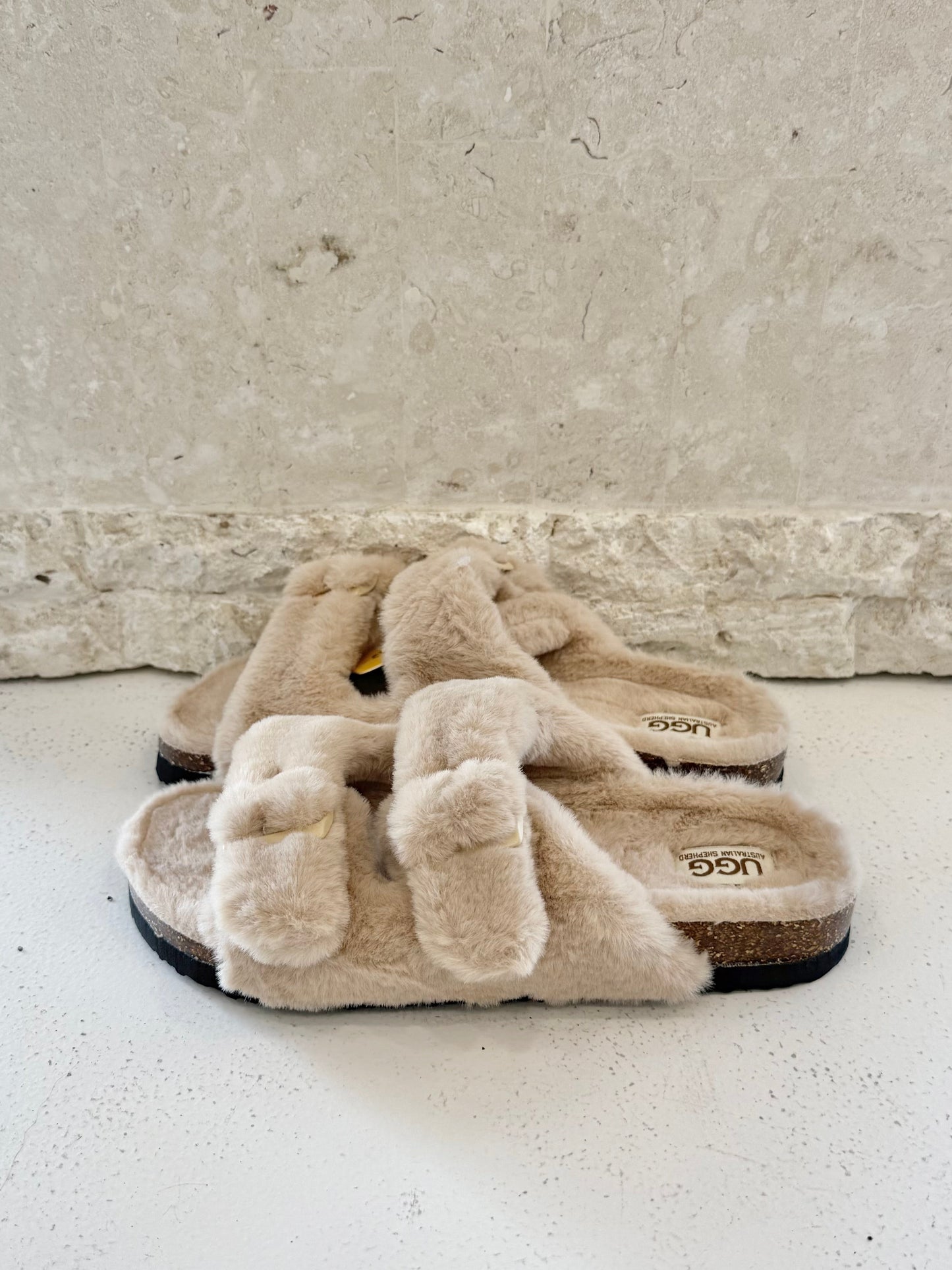 Ugg Beige Myla Slide On Slippers BNWT - Size 39