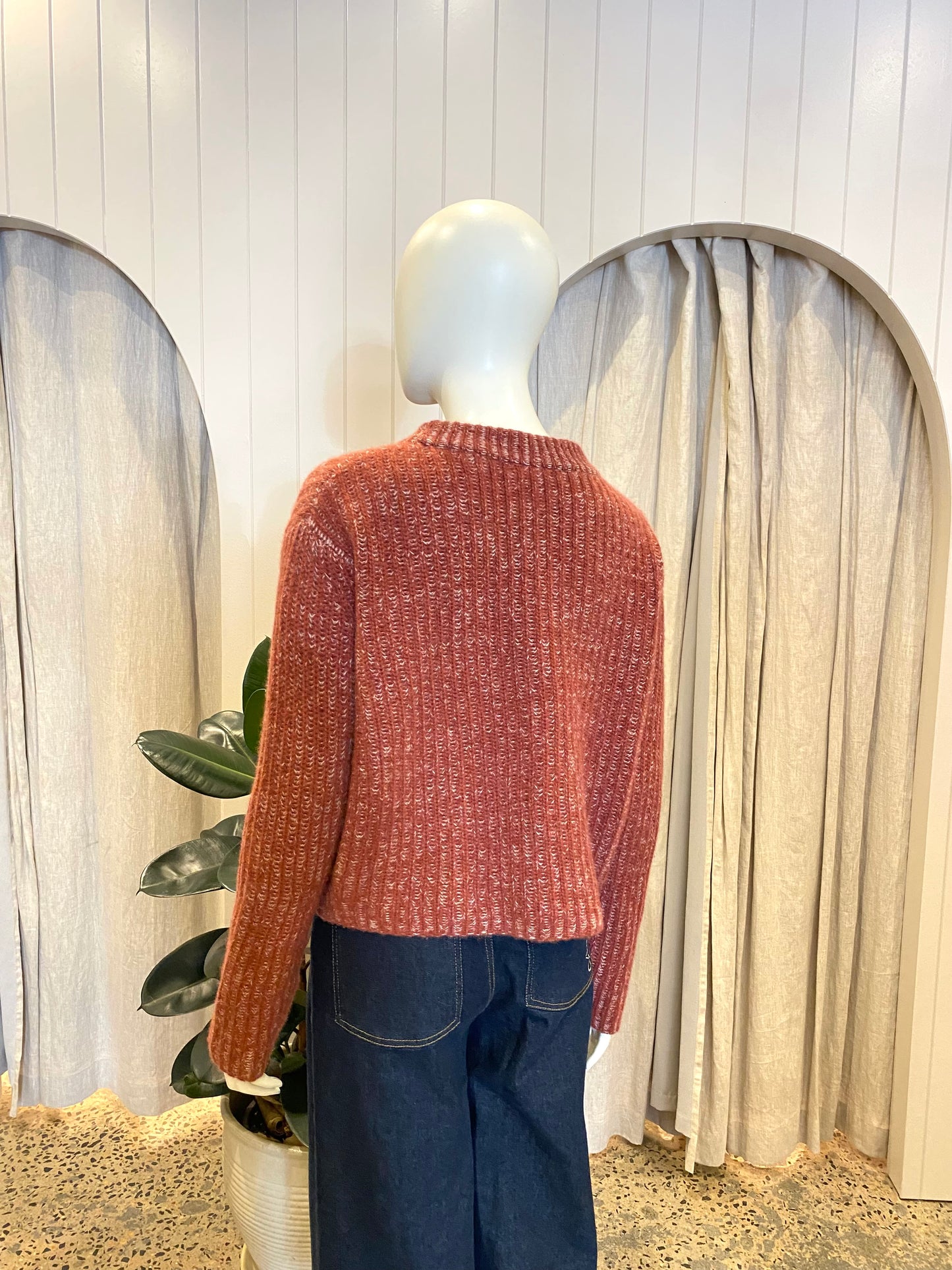 Jac and Jack Berry Cashmere Knit Jumper - Size M (10/12)