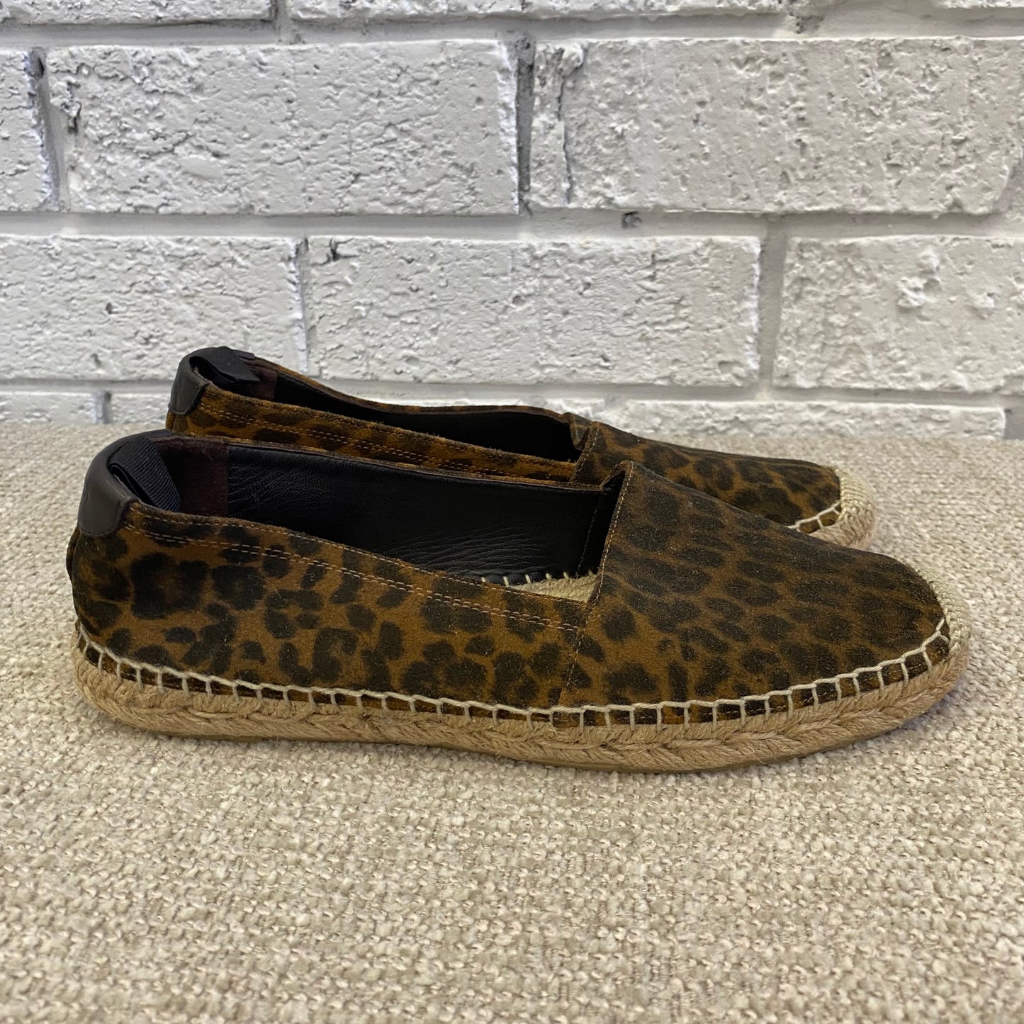 Saint Laurent Suede Espadrille in Leopard Print - Size 37