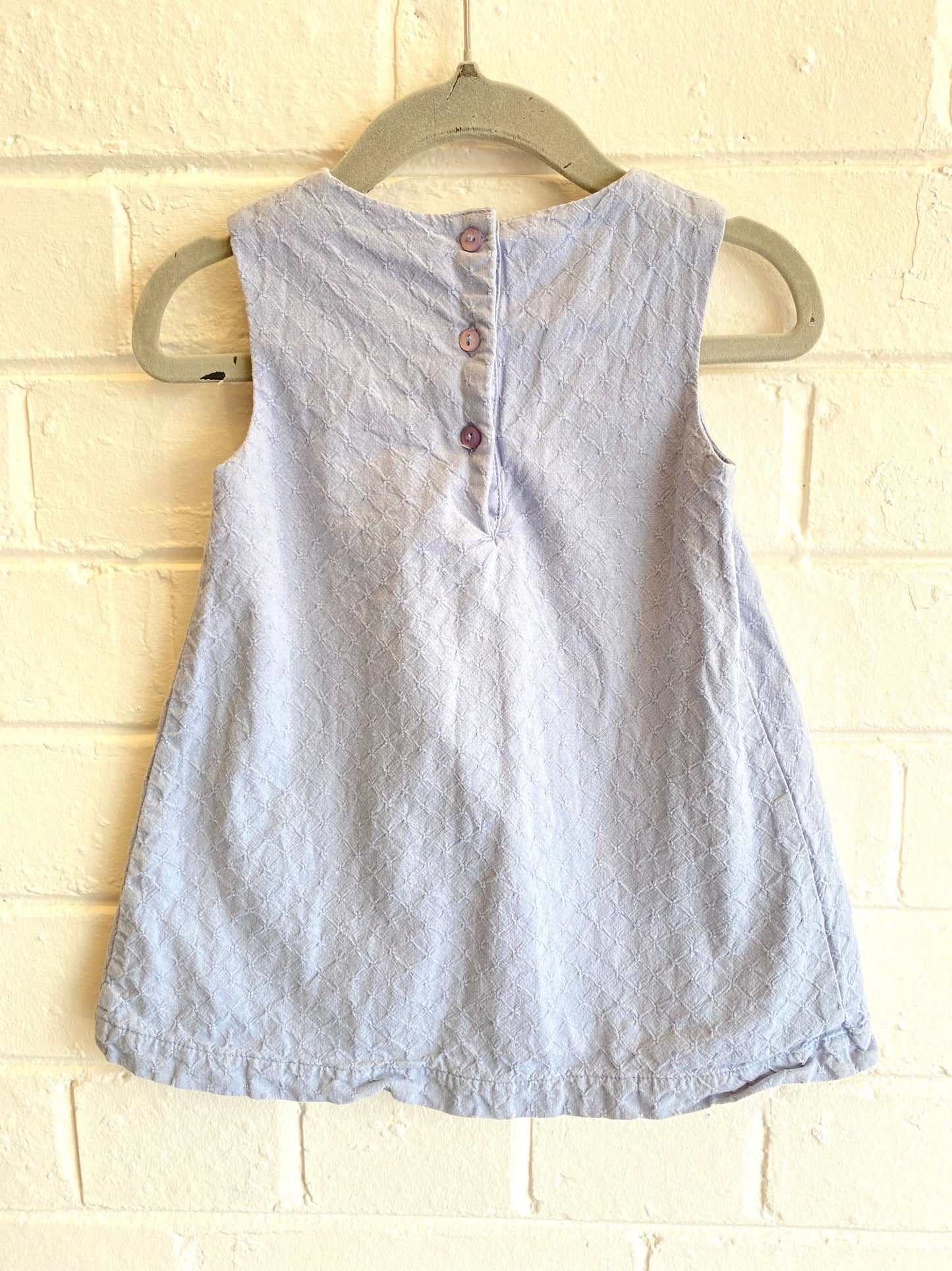 The little white company blue dress - size 6/12m