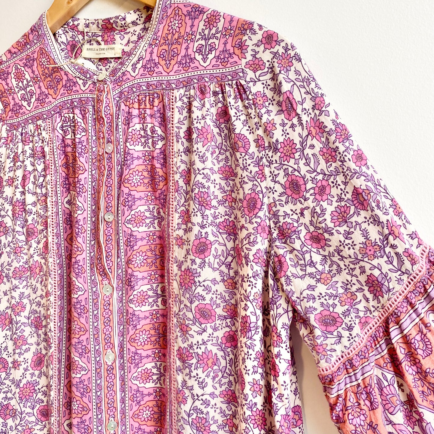 Spell Jasmine Midi Dress in Lilac - Size S (10/12)
