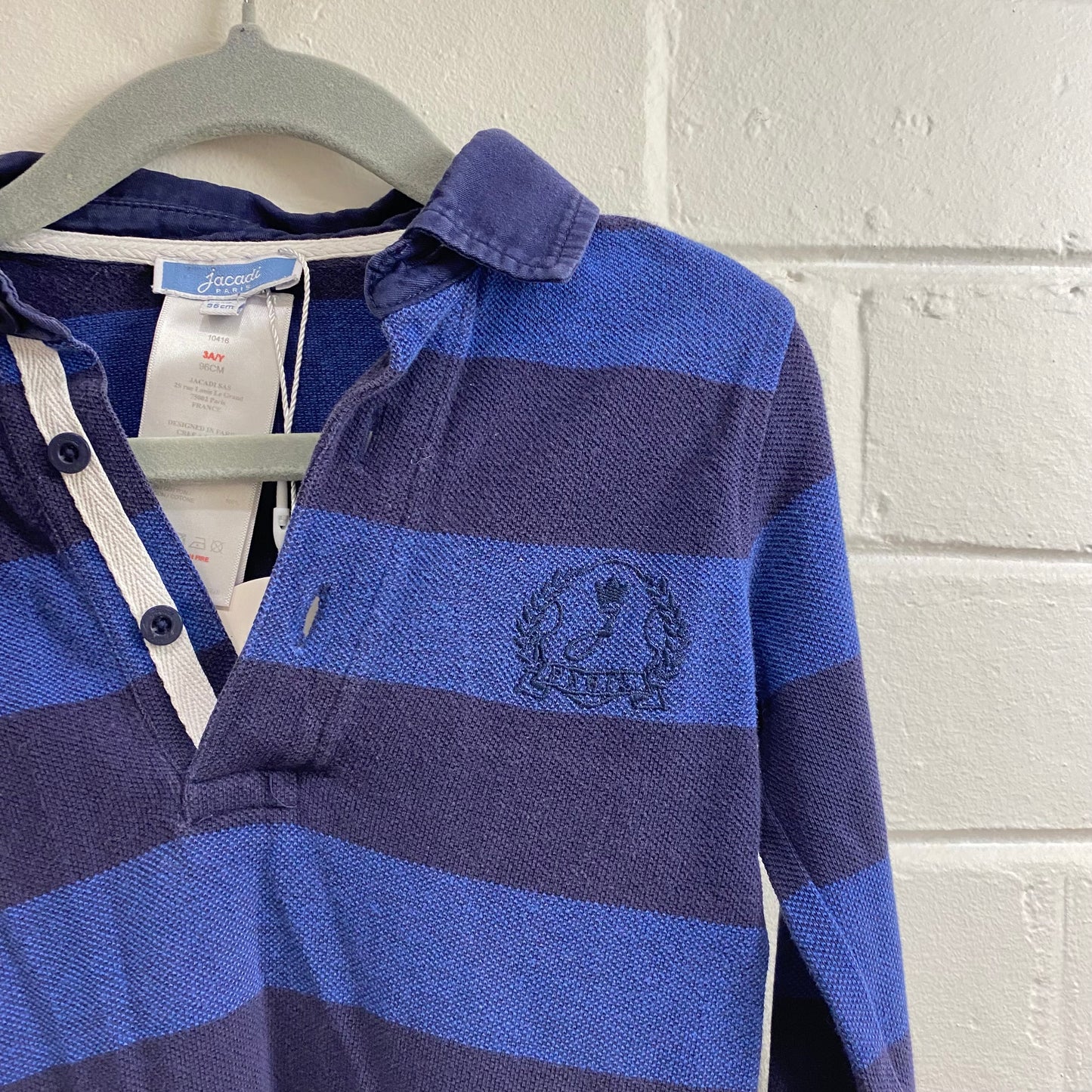 Jacadi Blue Rugby Jumper - size 3