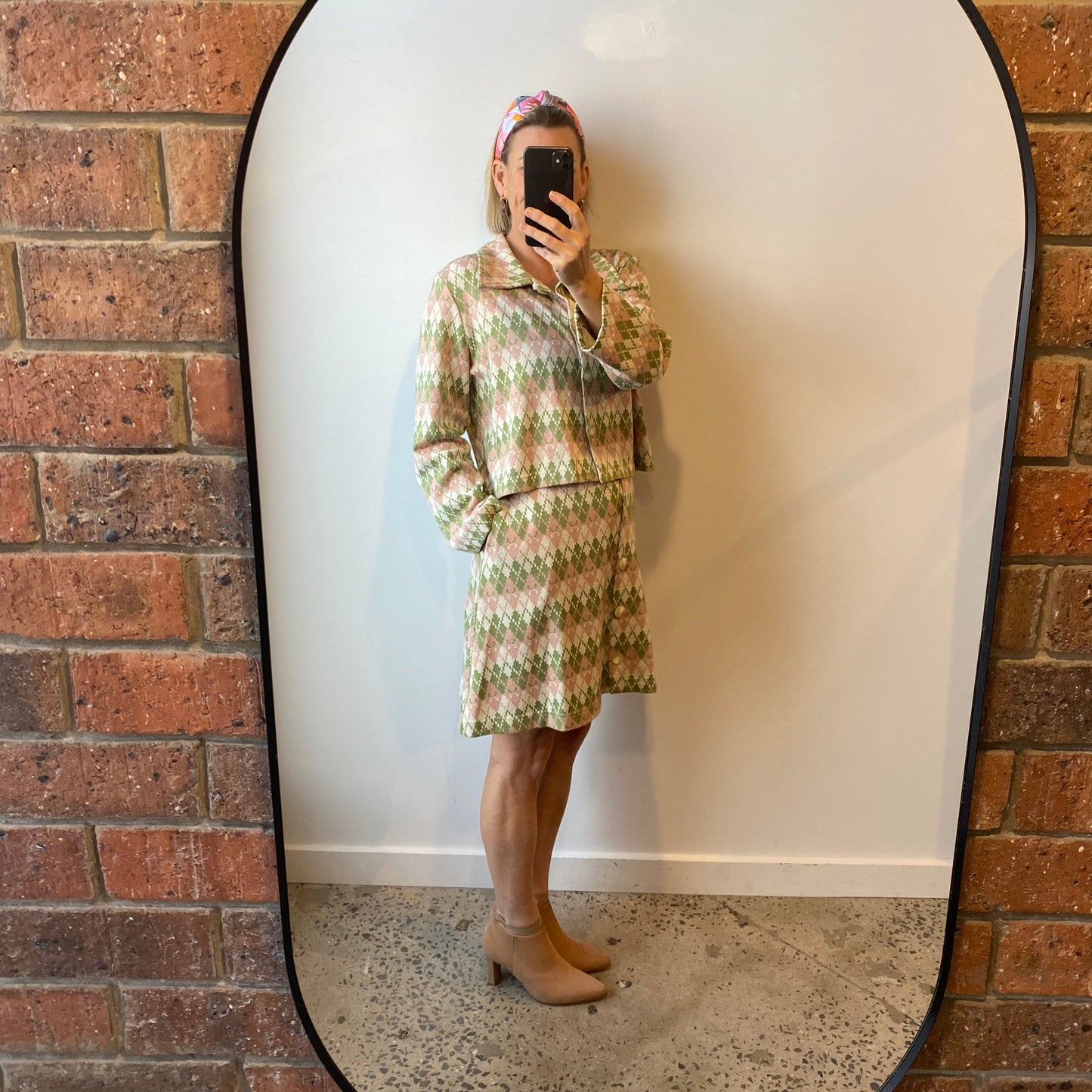 Kuwaii ‘Rosy Argyle’ Set - Size 16