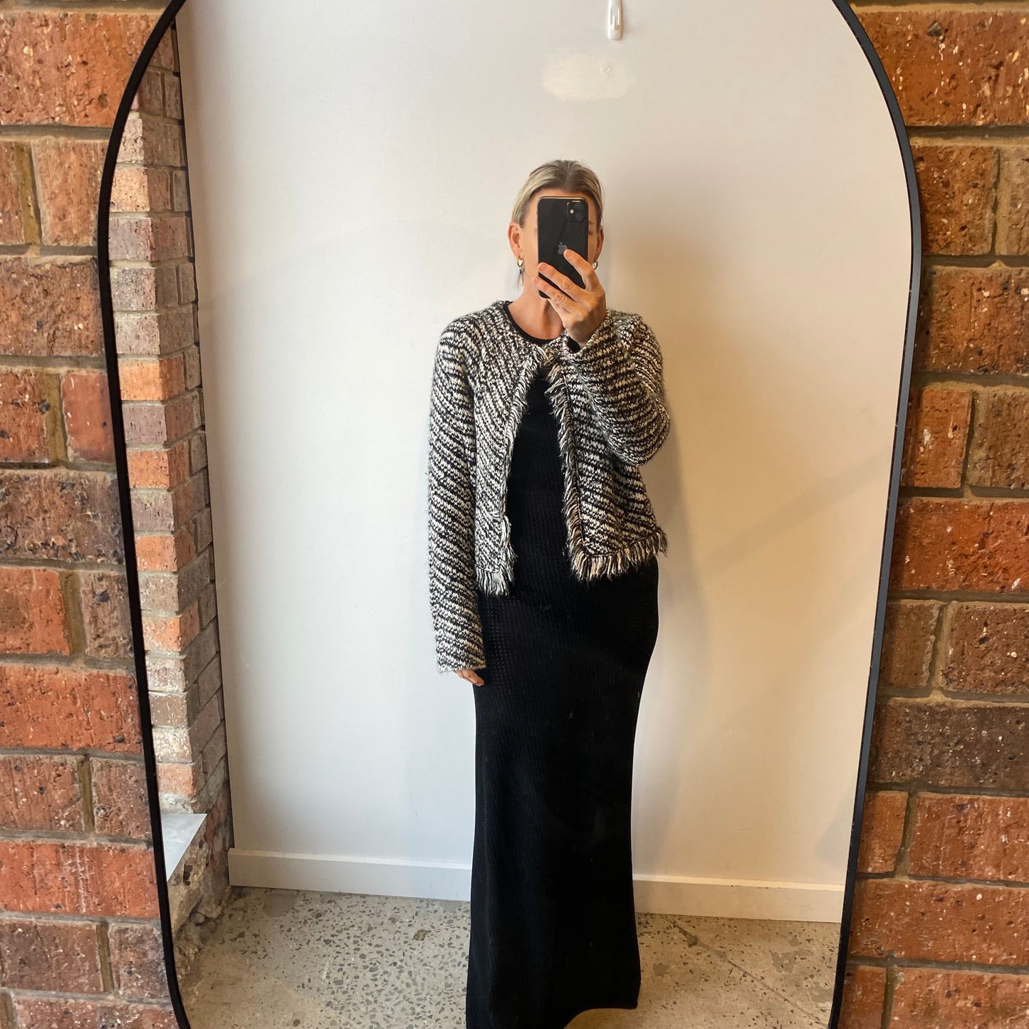 Maje Woven Boucle Tweed Jacket - Size 2 (10/12)