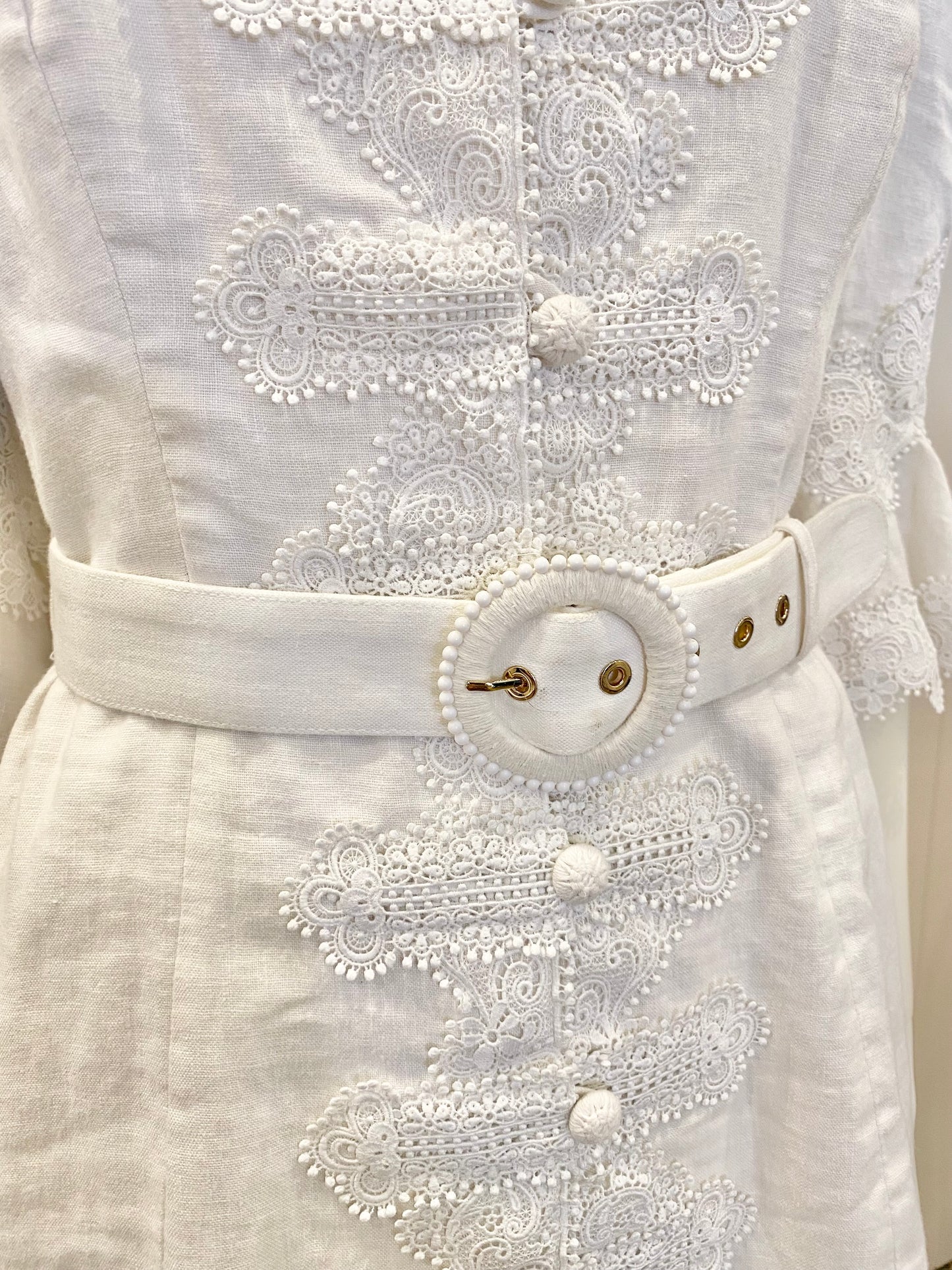 Zimmermann High Tide Applique Mini Dress - Size 1 (8)