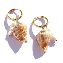 Kingston Shell Huggie Hoop Earrings