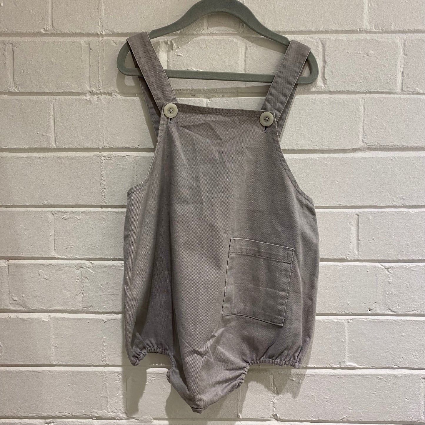 Printe Bebe Taupe Overalls - Size 3y
