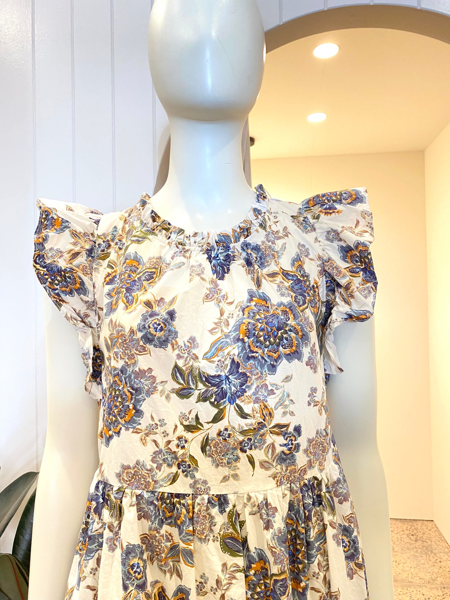 Kachel Maisy Ruffle Mini Dress - Size 10