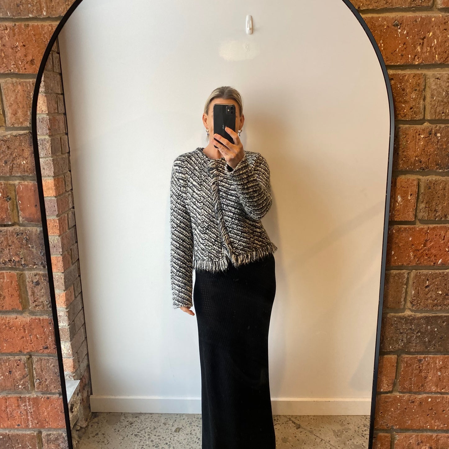Maje Woven Boucle Tweed Jacket - Size 2 (10/12)