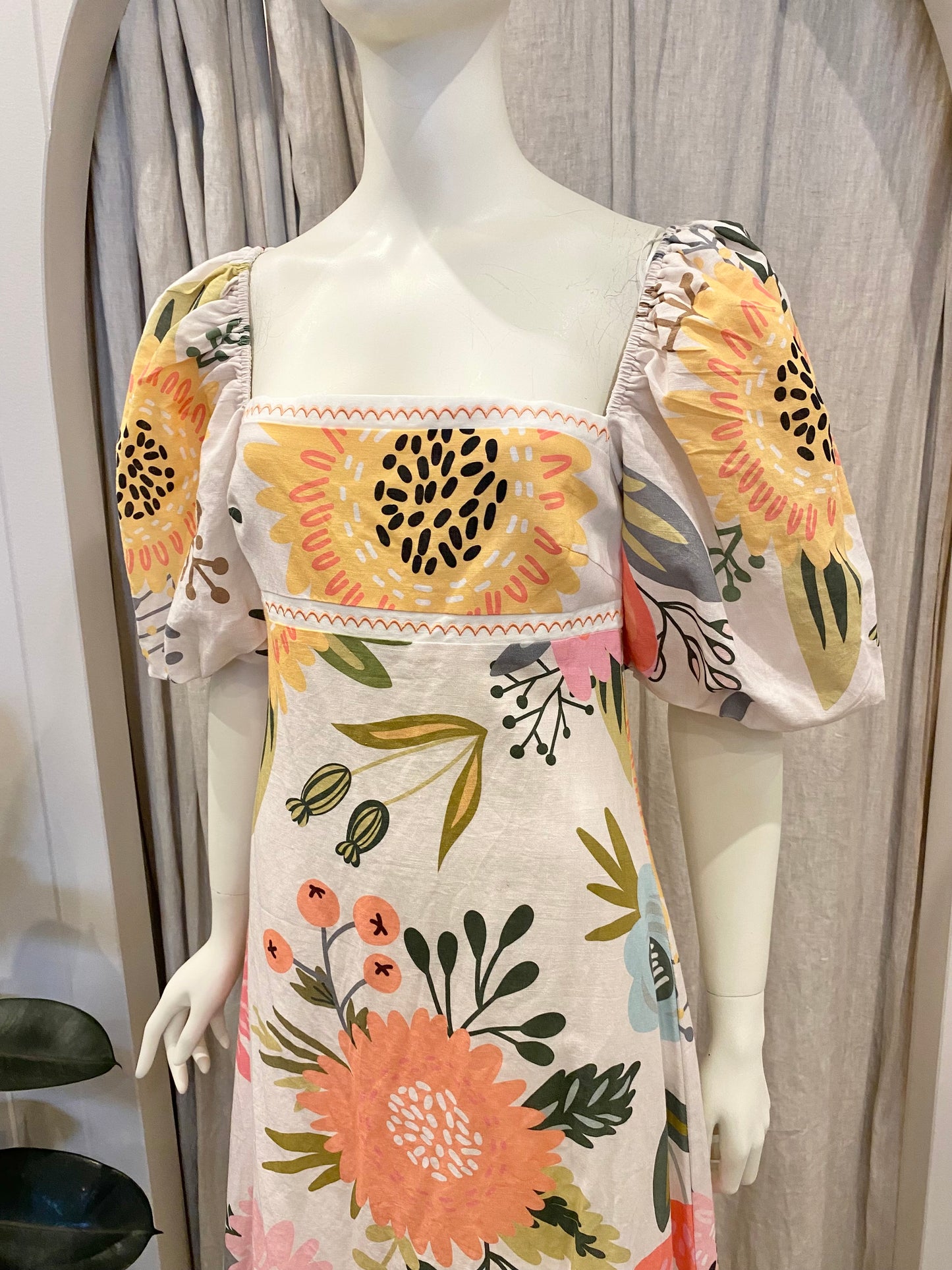 By Nicola Floral Camille Maxi Dress Popourri - Size 8