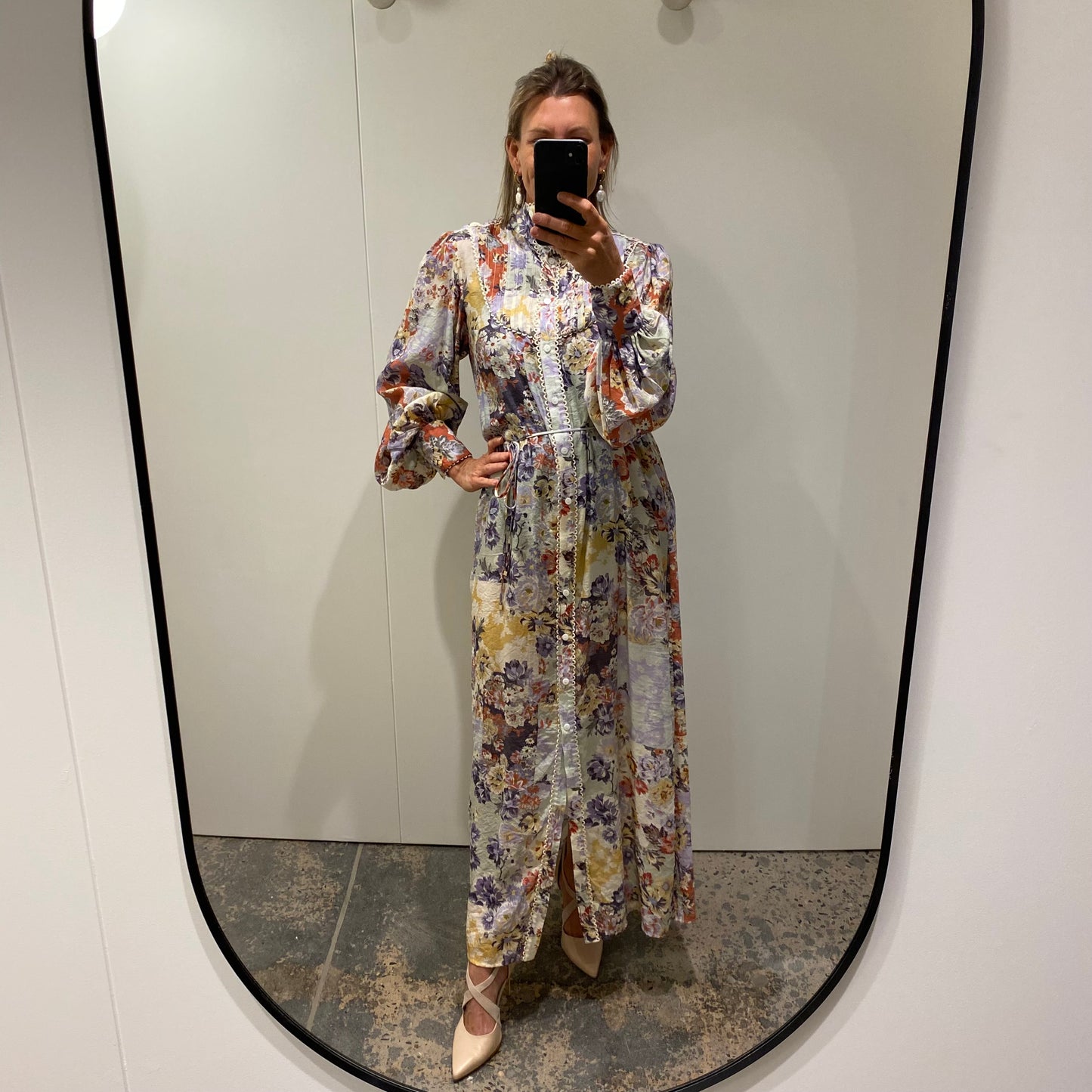 Winona Genovia Button Maxi Dress - Size S