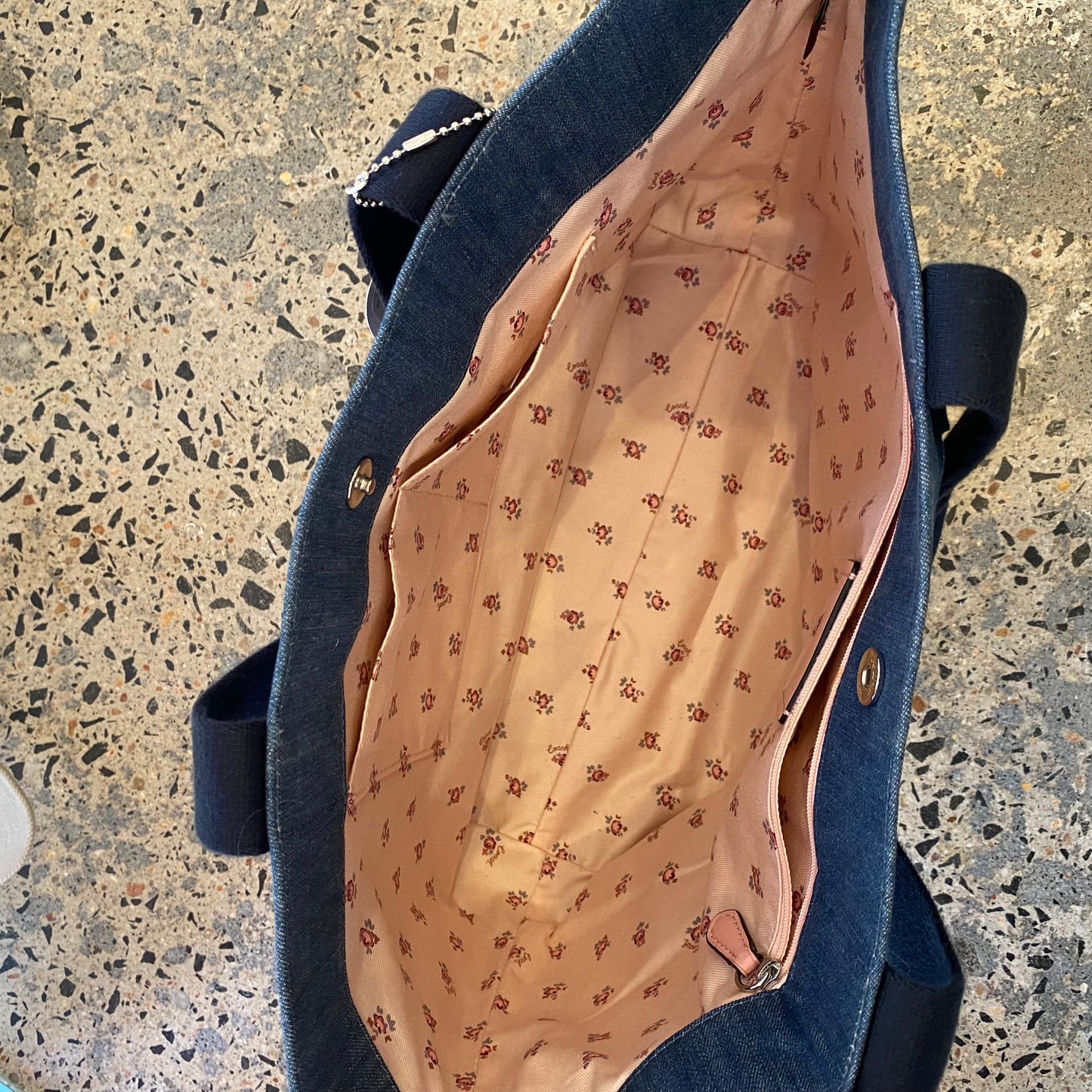 Coach Blue Denim Tote Bag