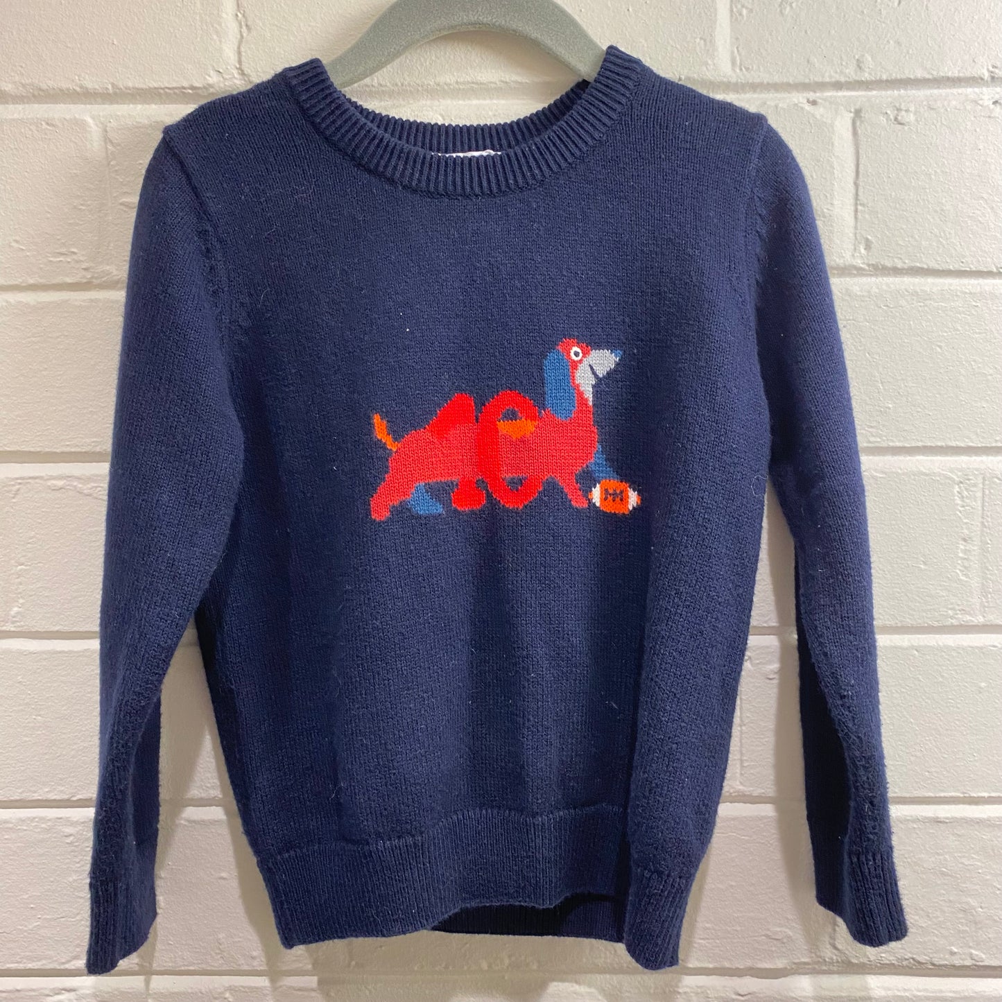 Jacardi Sausage Dog Knit Jumper - Size 4