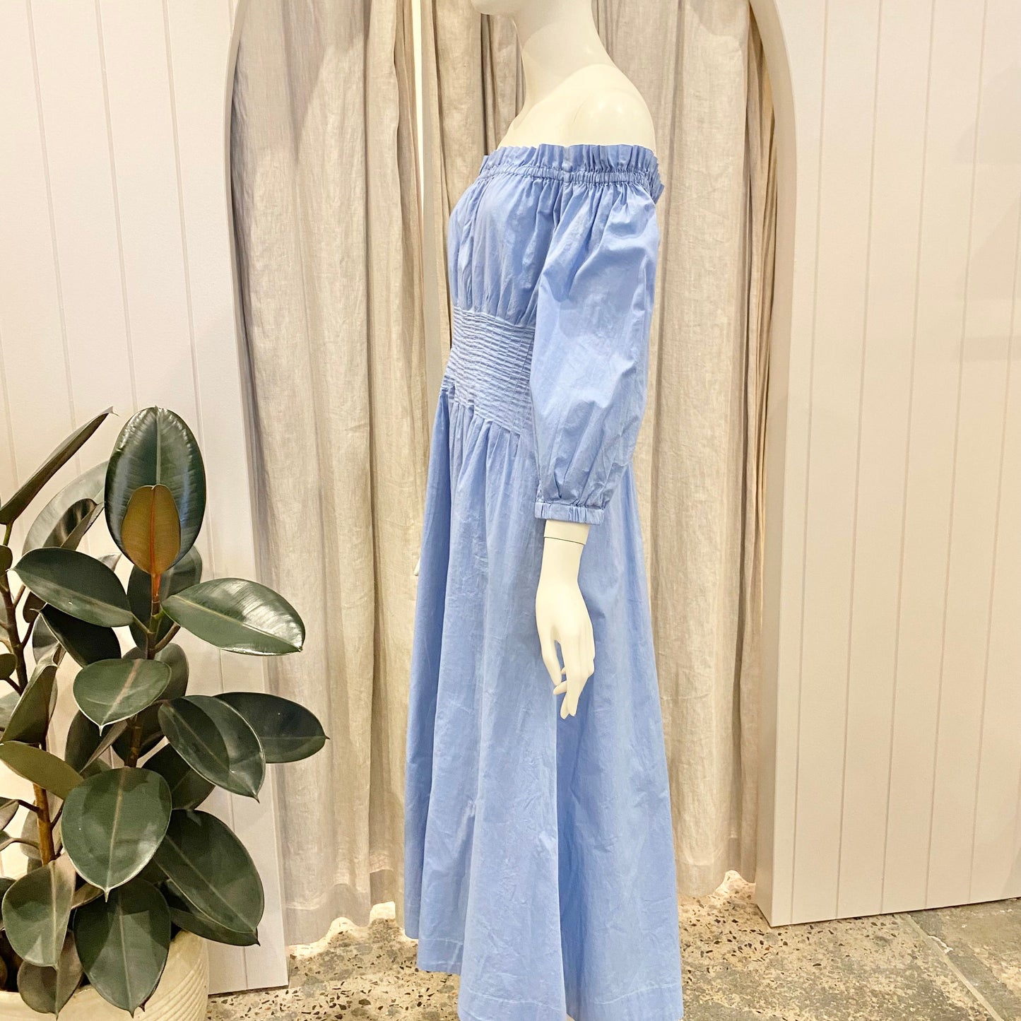 Country Road Off Shoulder Midi Dress - Size 10