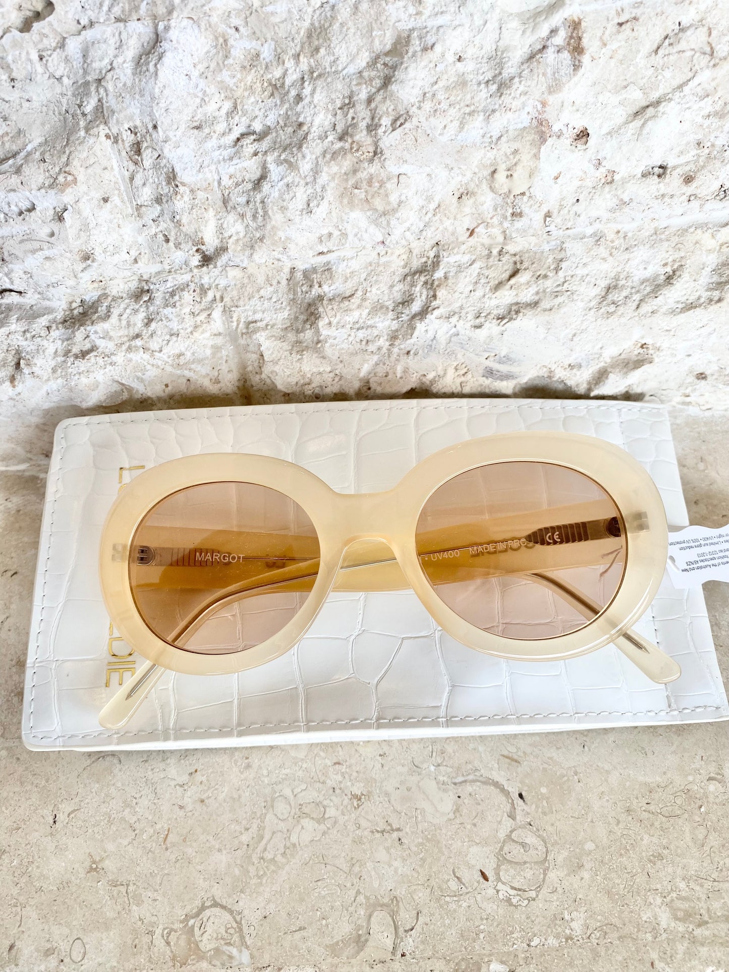 Lu Goldie Margot Sunglasses in Apricot