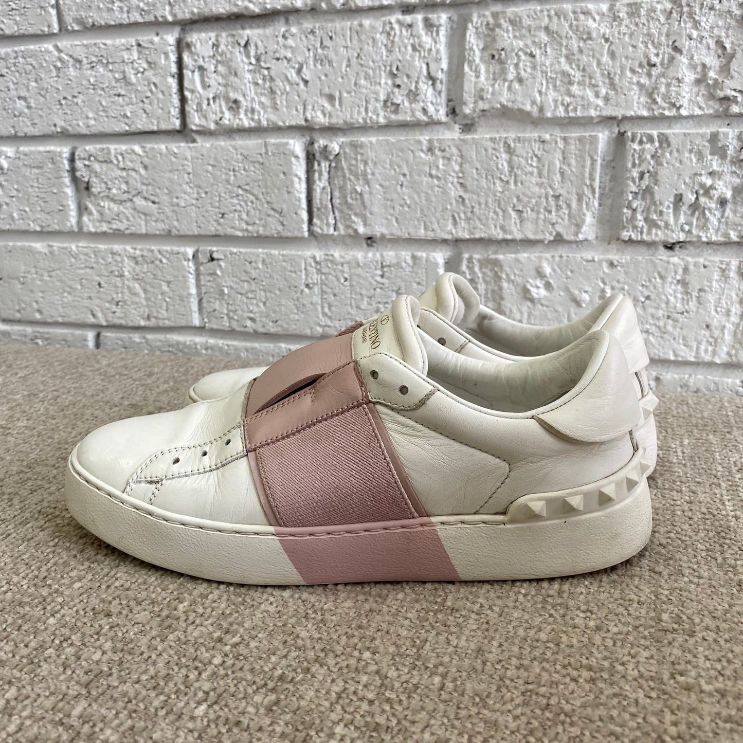 Valentino Garavani open leather sneakers - Size 37