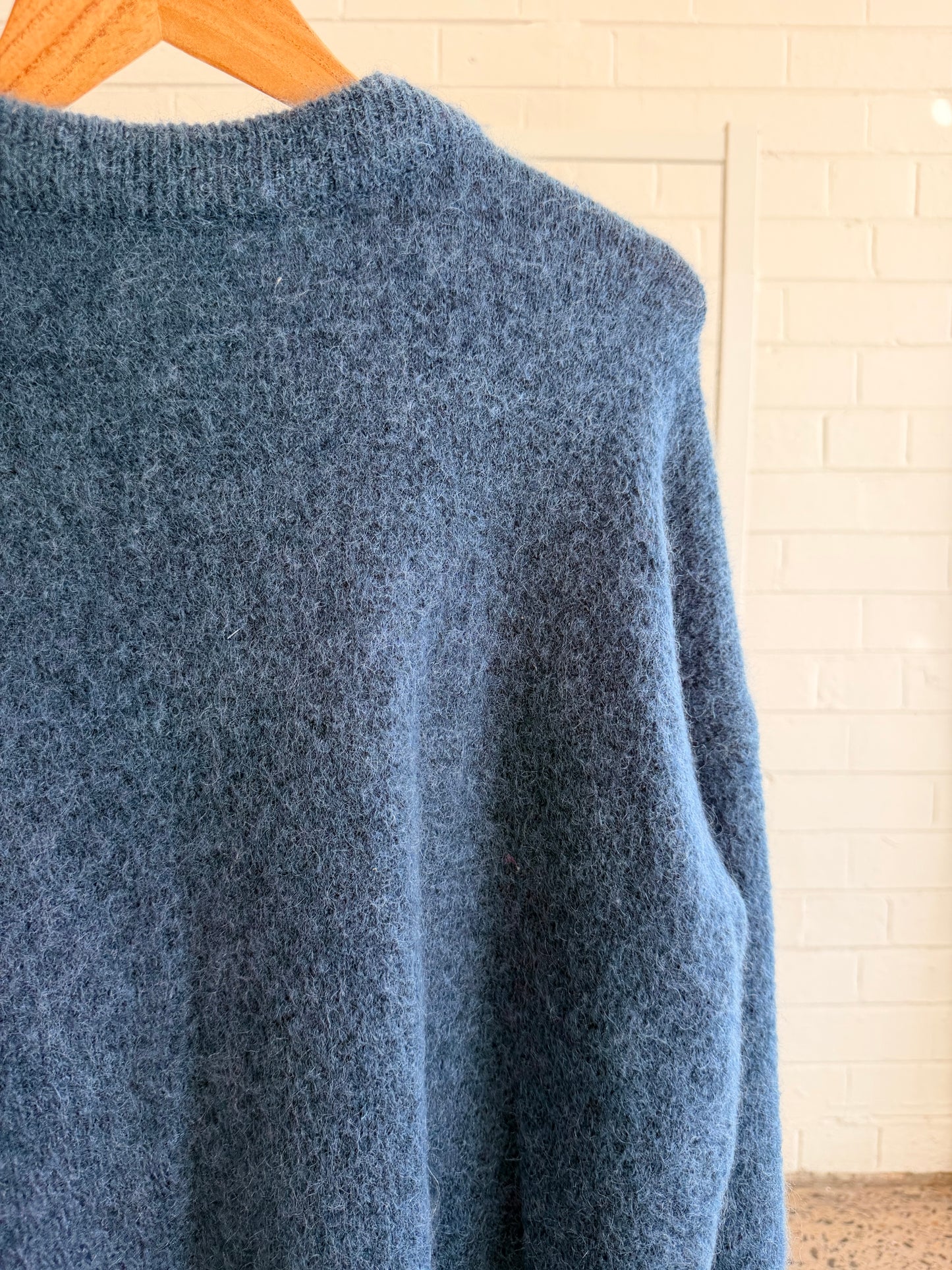Acne Studios Teal Brushed Sweater - Size S (10 - 12)