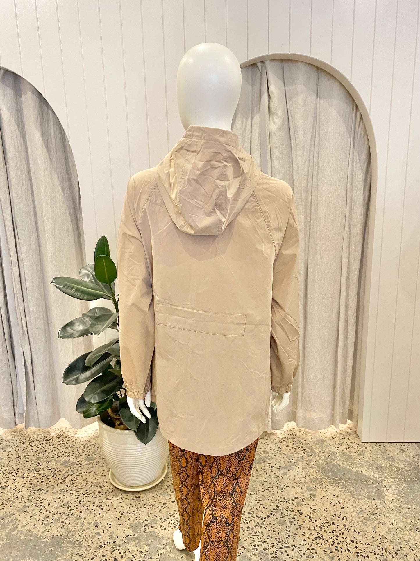 Burberry Equestrian Knight Hooded Parka Jacket - Size 10