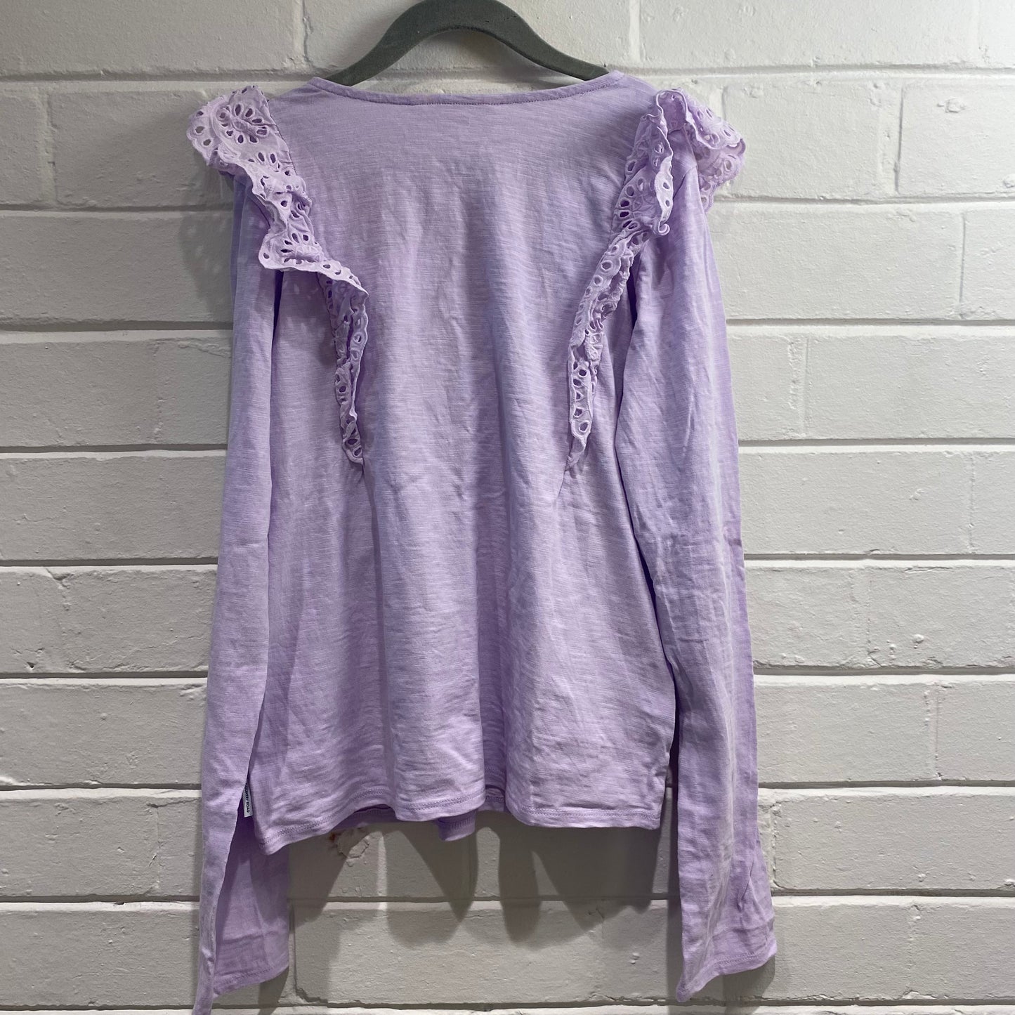 Country Road Lilac Ruffle Top - Size 10