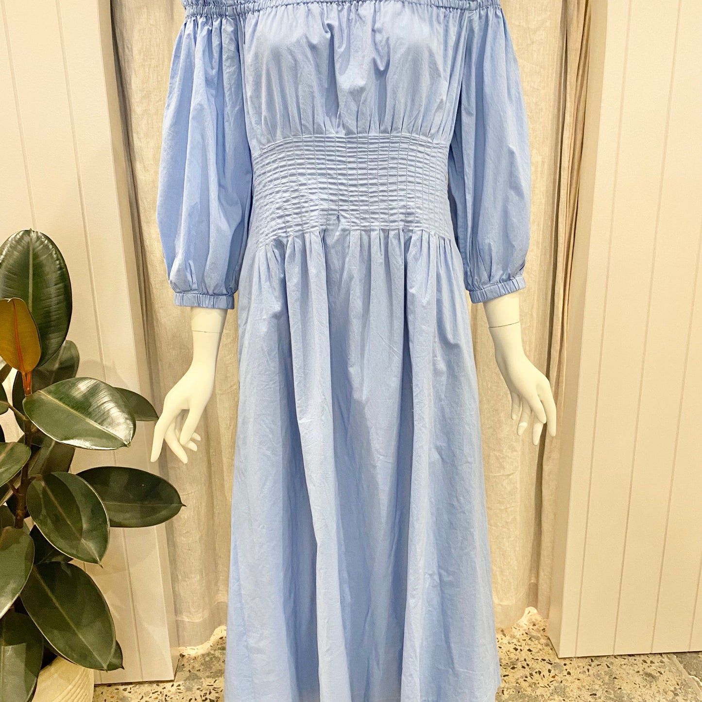 Country Road Off Shoulder Midi Dress - Size 10