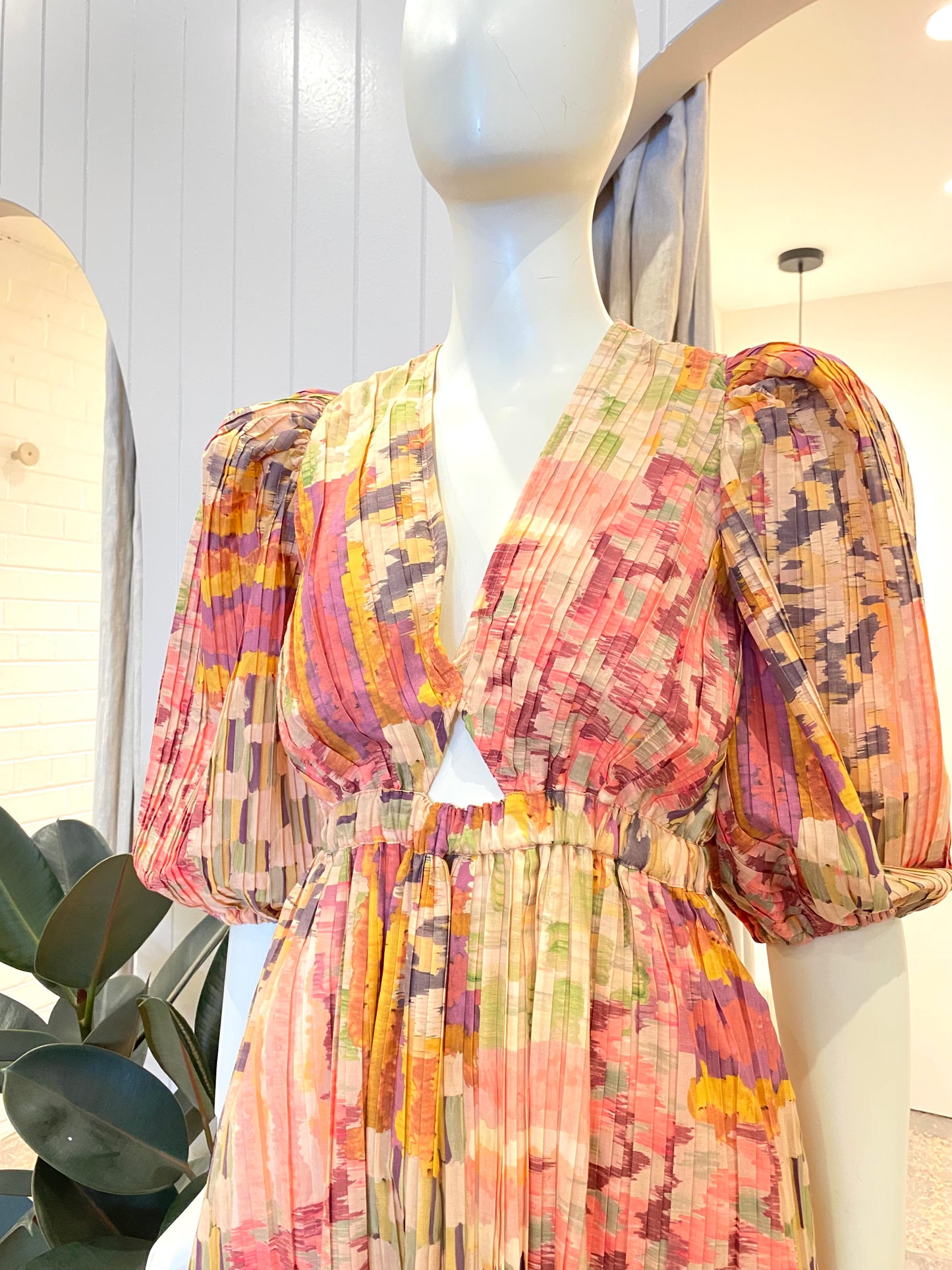 Kinney Painterly Patchwork Dress - Size Small (8/10)
