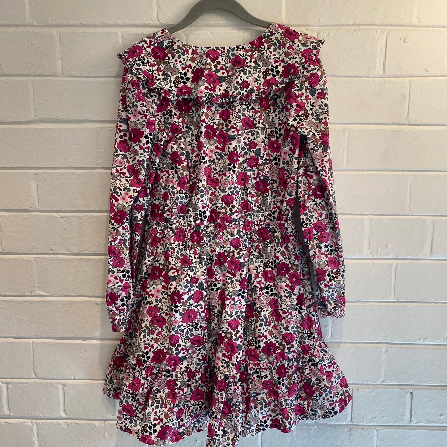 Country Road Grey and Pink Floral Dress - Size 8