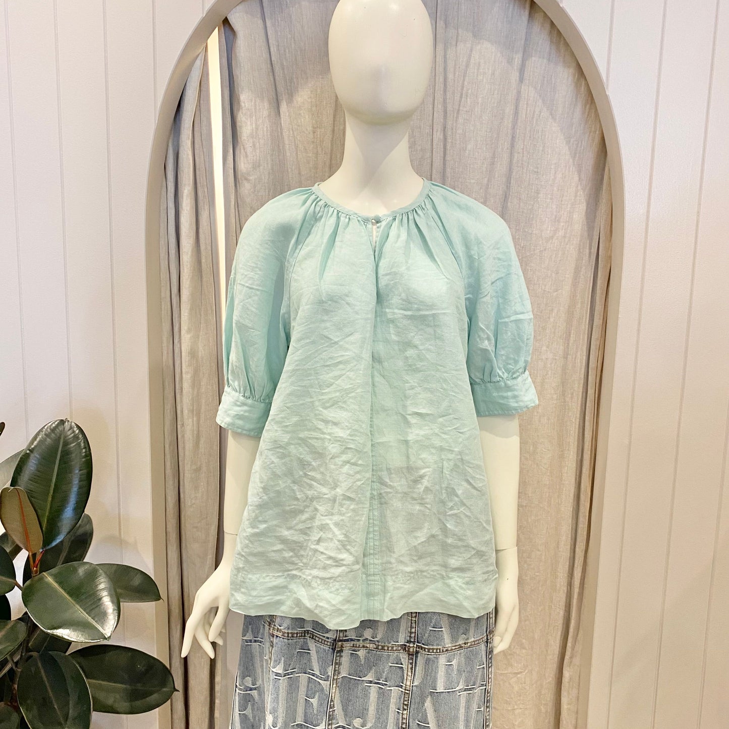 Country Road Mint Blouse - Size 10