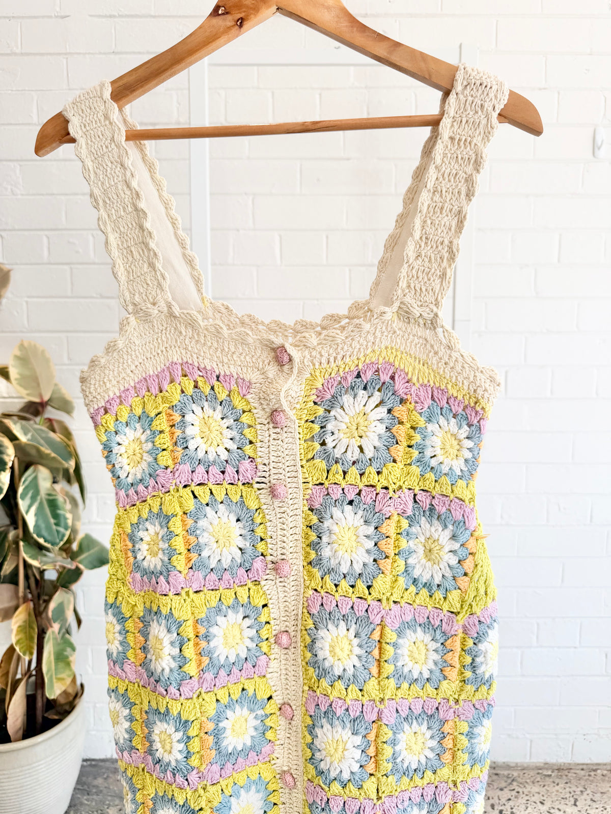 Alemais Petra Crochet Midi Dress - Size 10