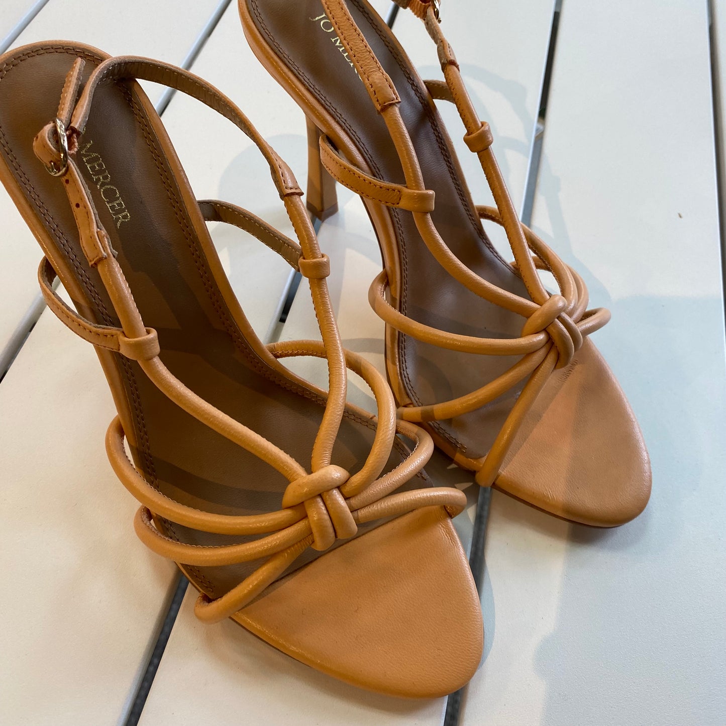 Jo Mercer 'Raya' Leather Heels - Size 40