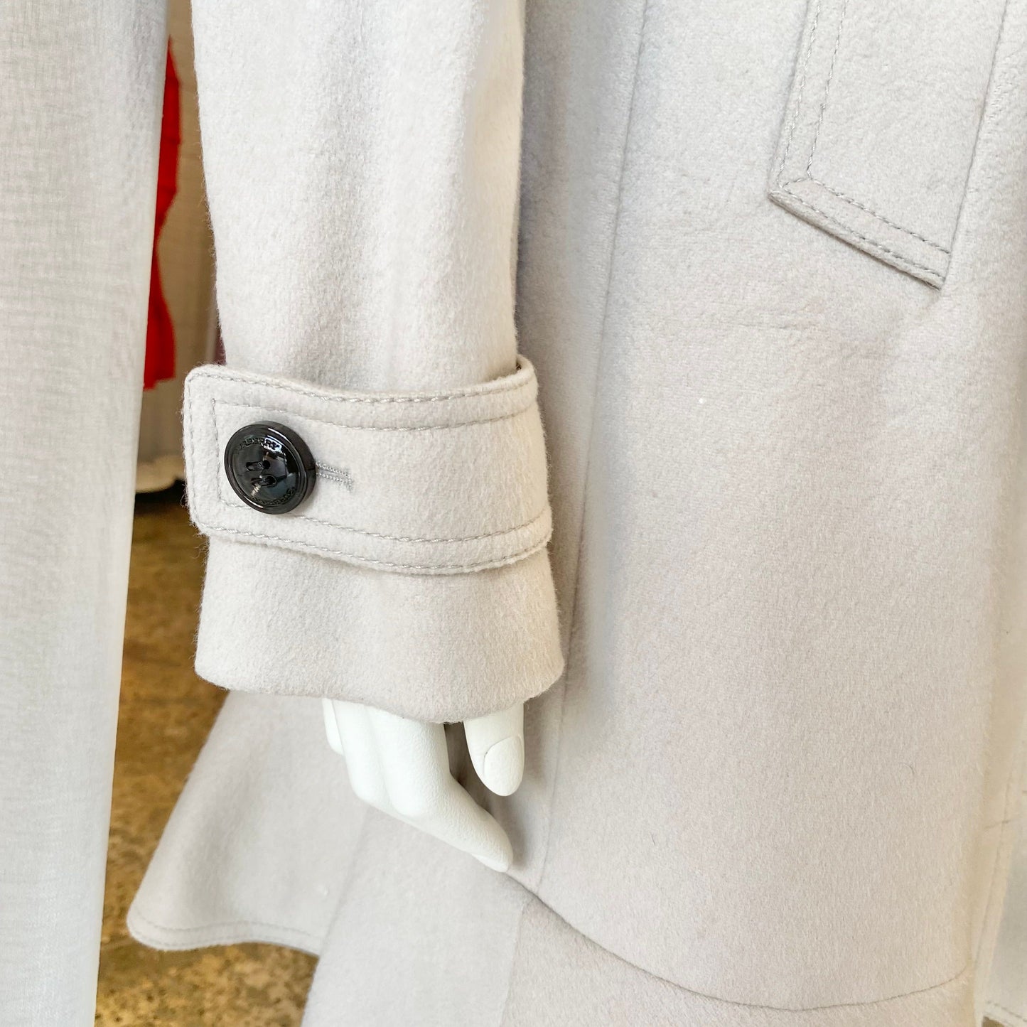 Burberry Wool Cashmere Coat - Size 42 (au 8-10)