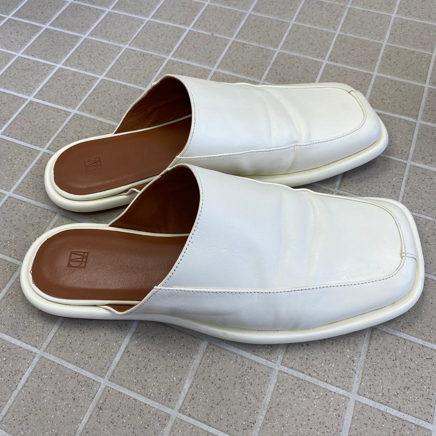 Camilla & Marc Grove Square Welted Mules - Size 10