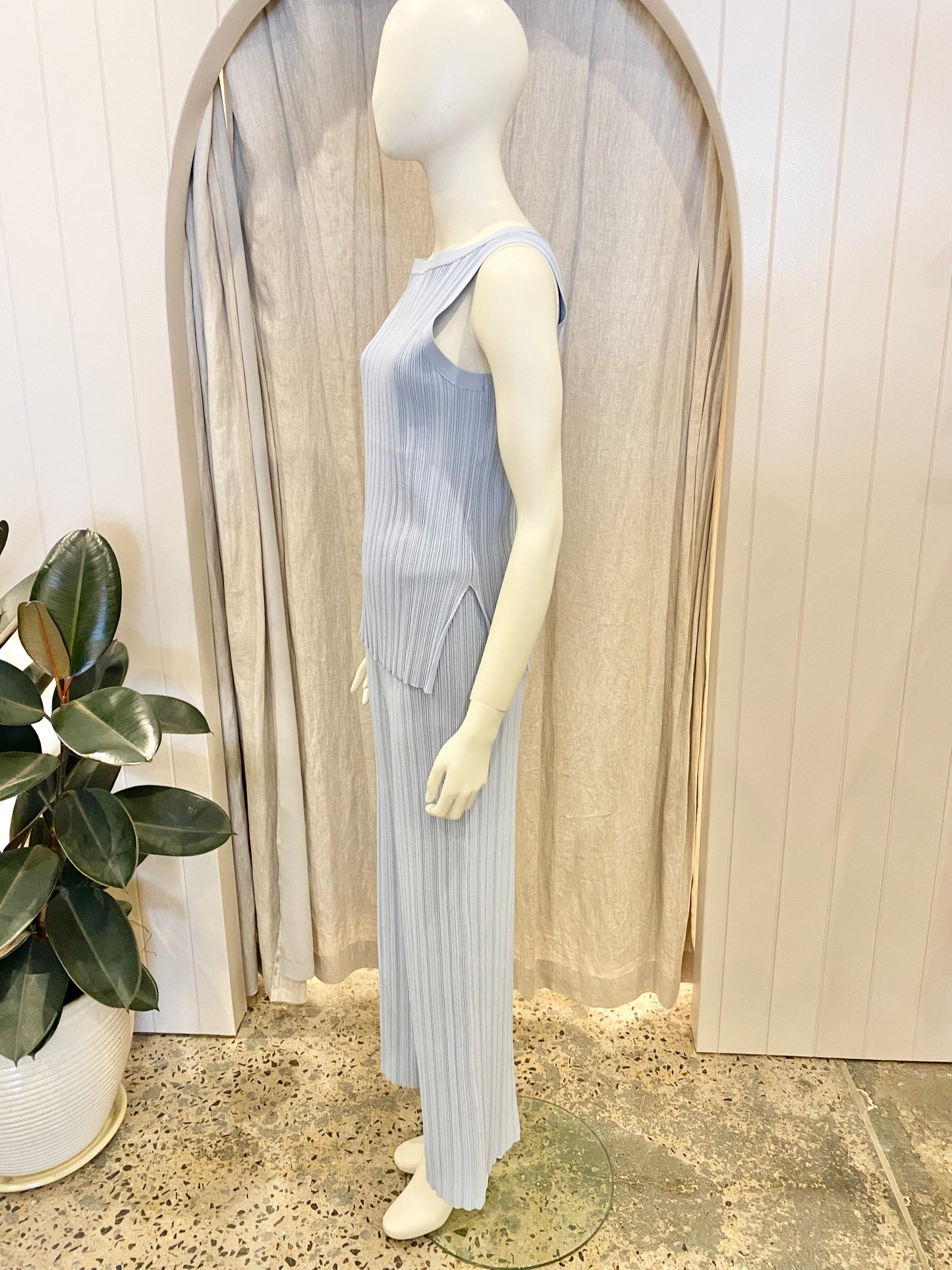 Country Road Light Blue Ribbed Set - Size S (8/10)