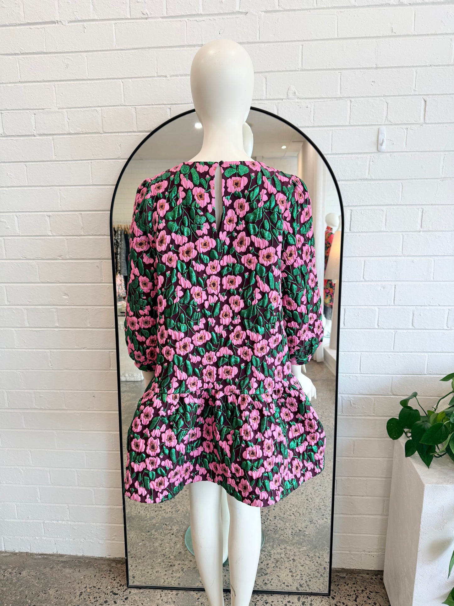 Gorman 'Wild Roses' Jacquard Dress - Size 8