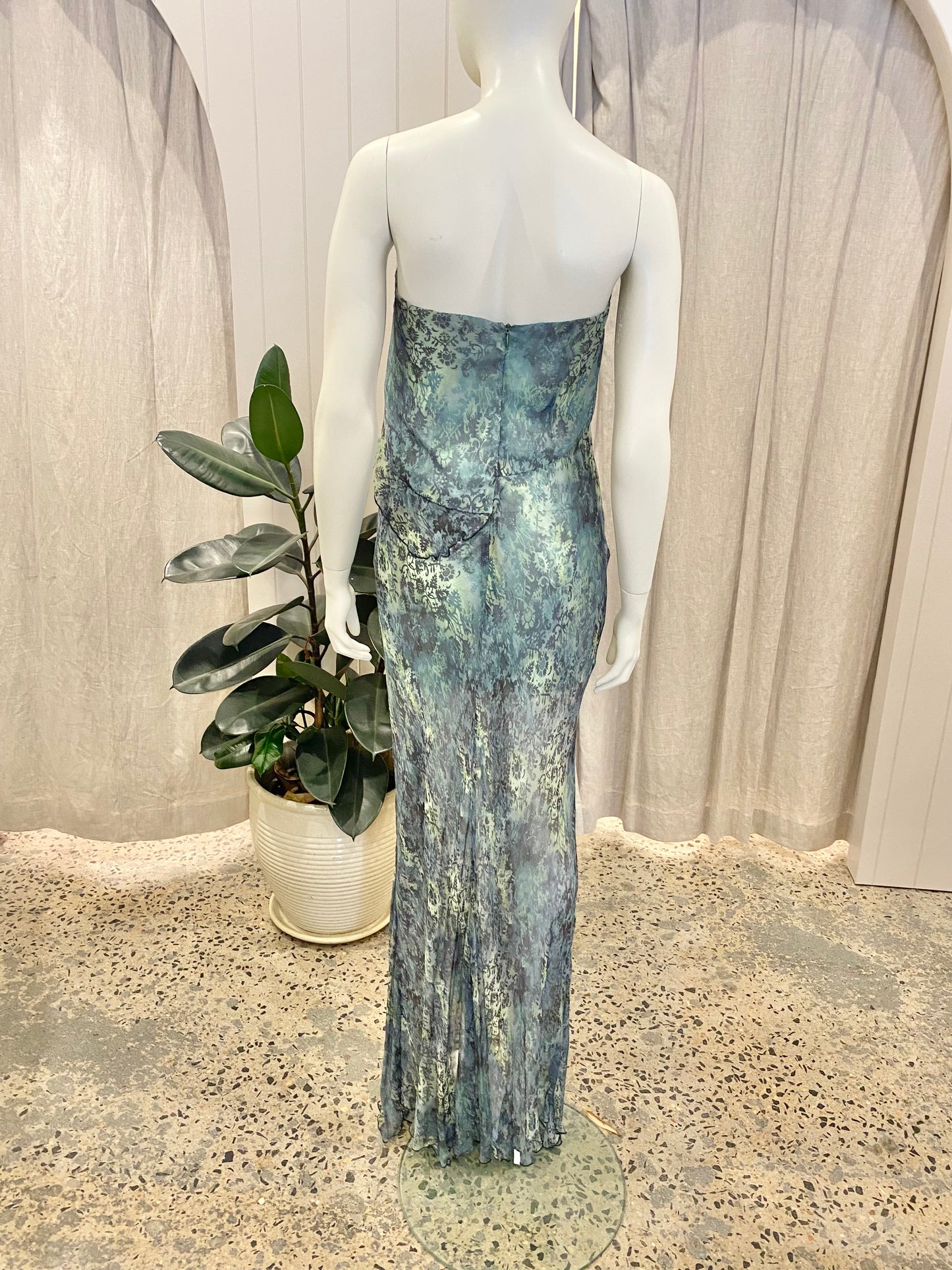 Bec & Bridge Opal Strapless Maxi Dress in Green - Size 14