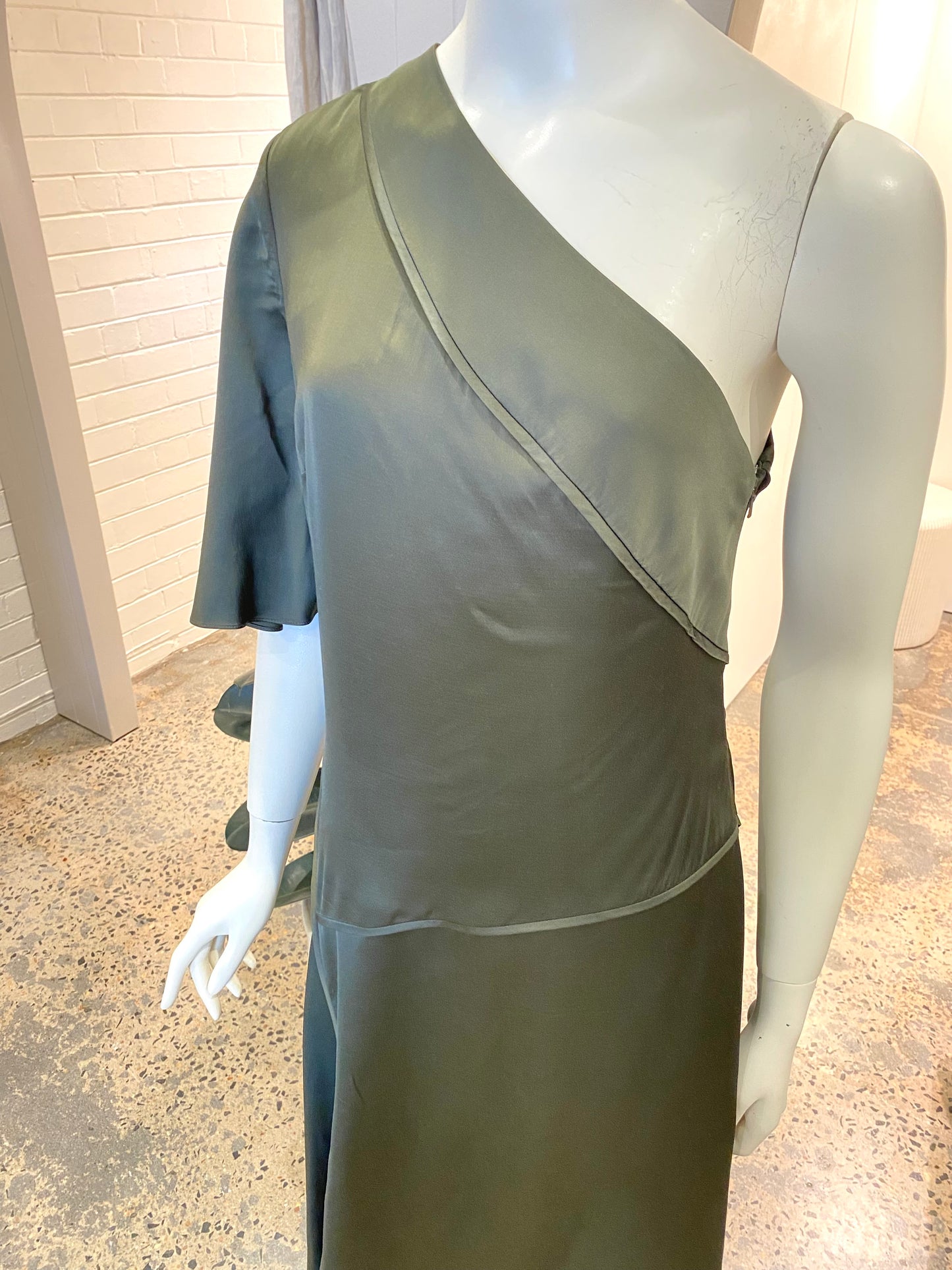 Sass & Bide The Motto Dress in Olive - Size 12