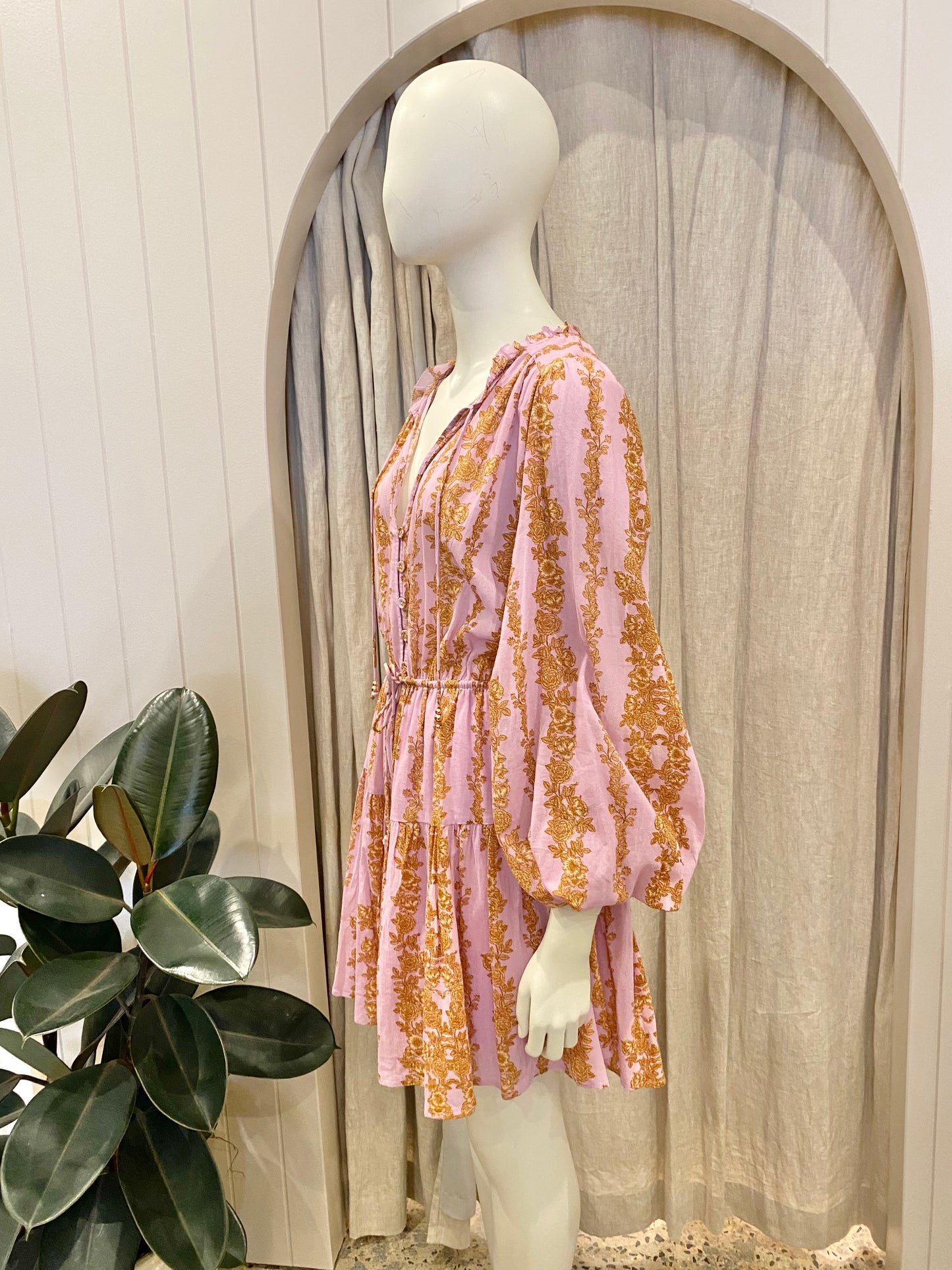 Kivari Floral Mini Dress - Size 12