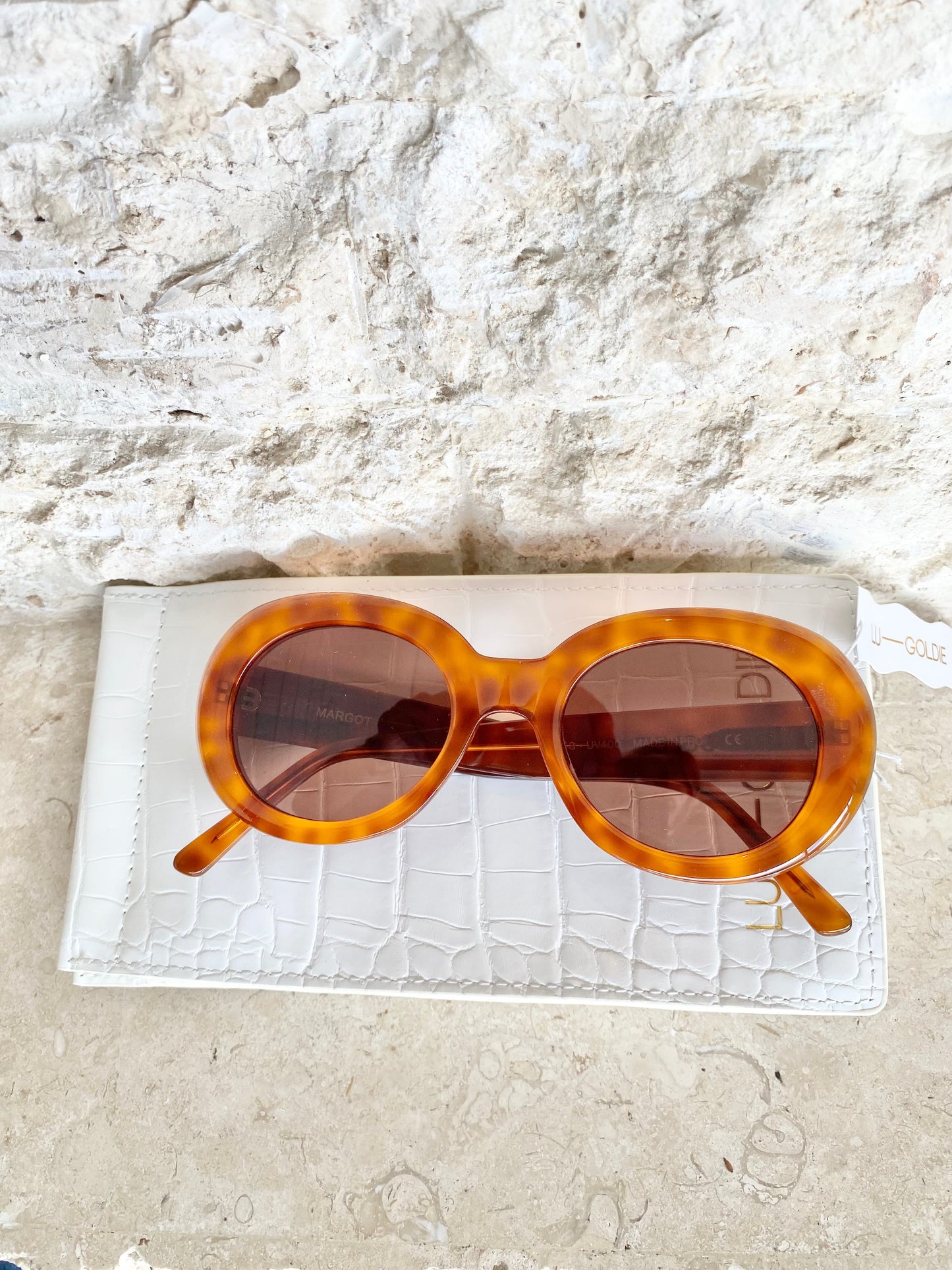 Lu Goldie Margot Sunglasses in Cola