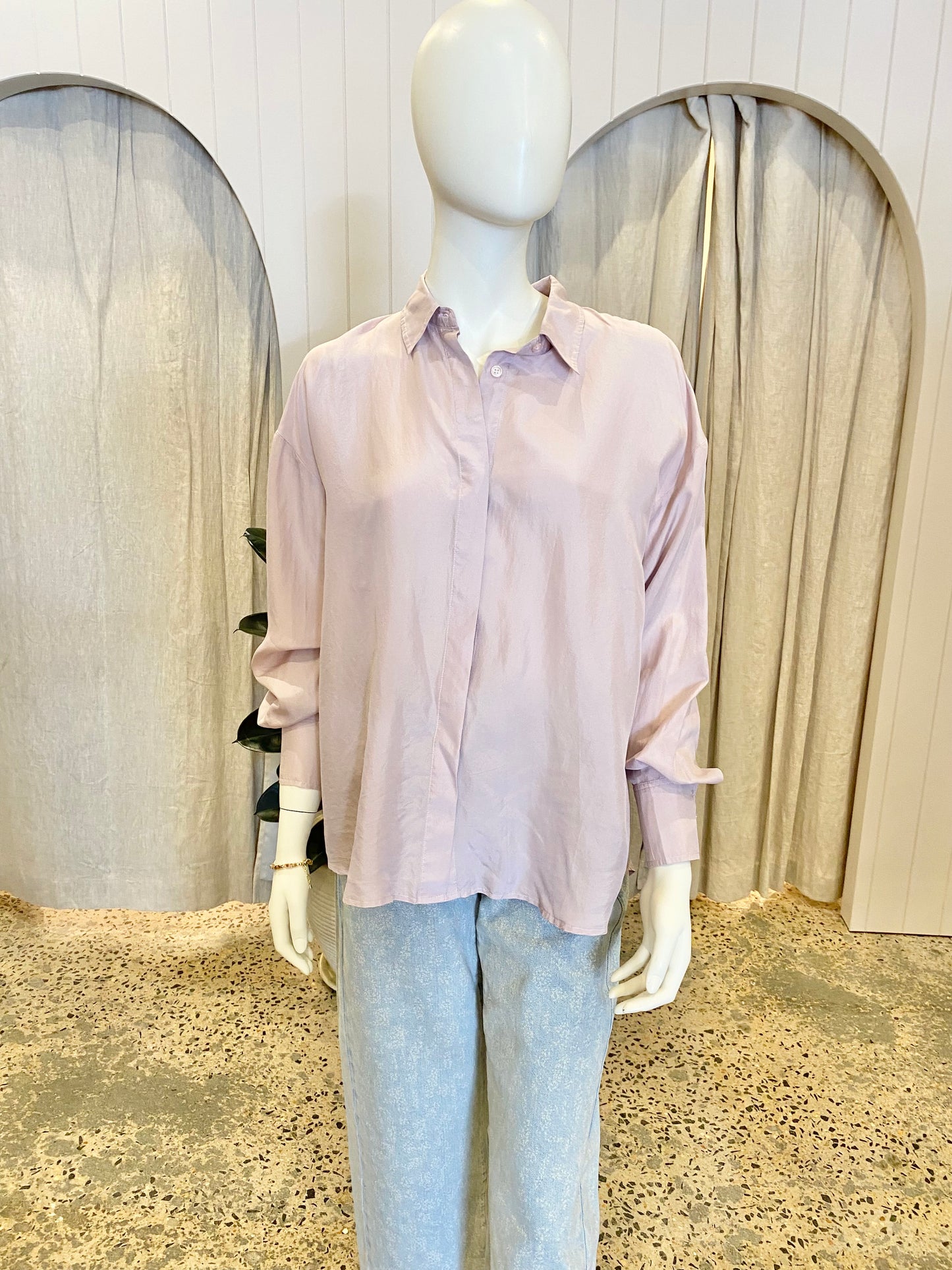 Essentiel Antwerp Silk Shirt - Size S