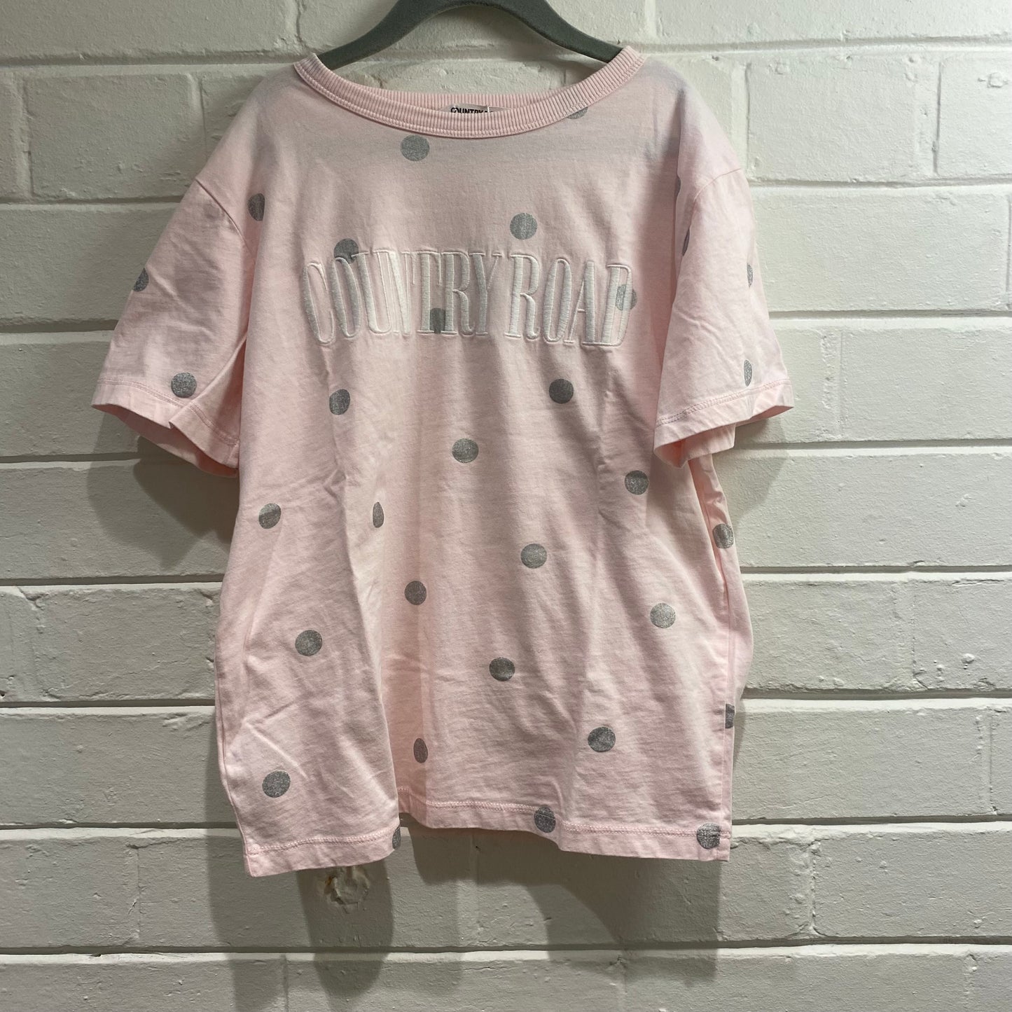 Country Road Pink Polka Dot Tee - Size 10