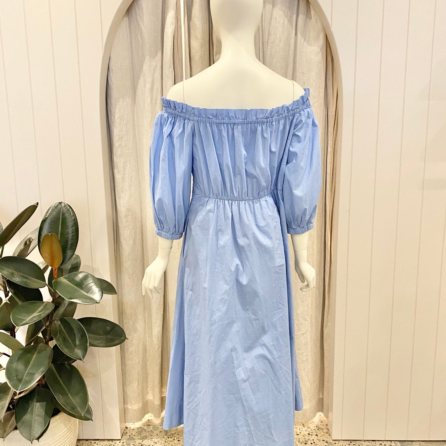 Country Road Off Shoulder Midi Dress - Size 10