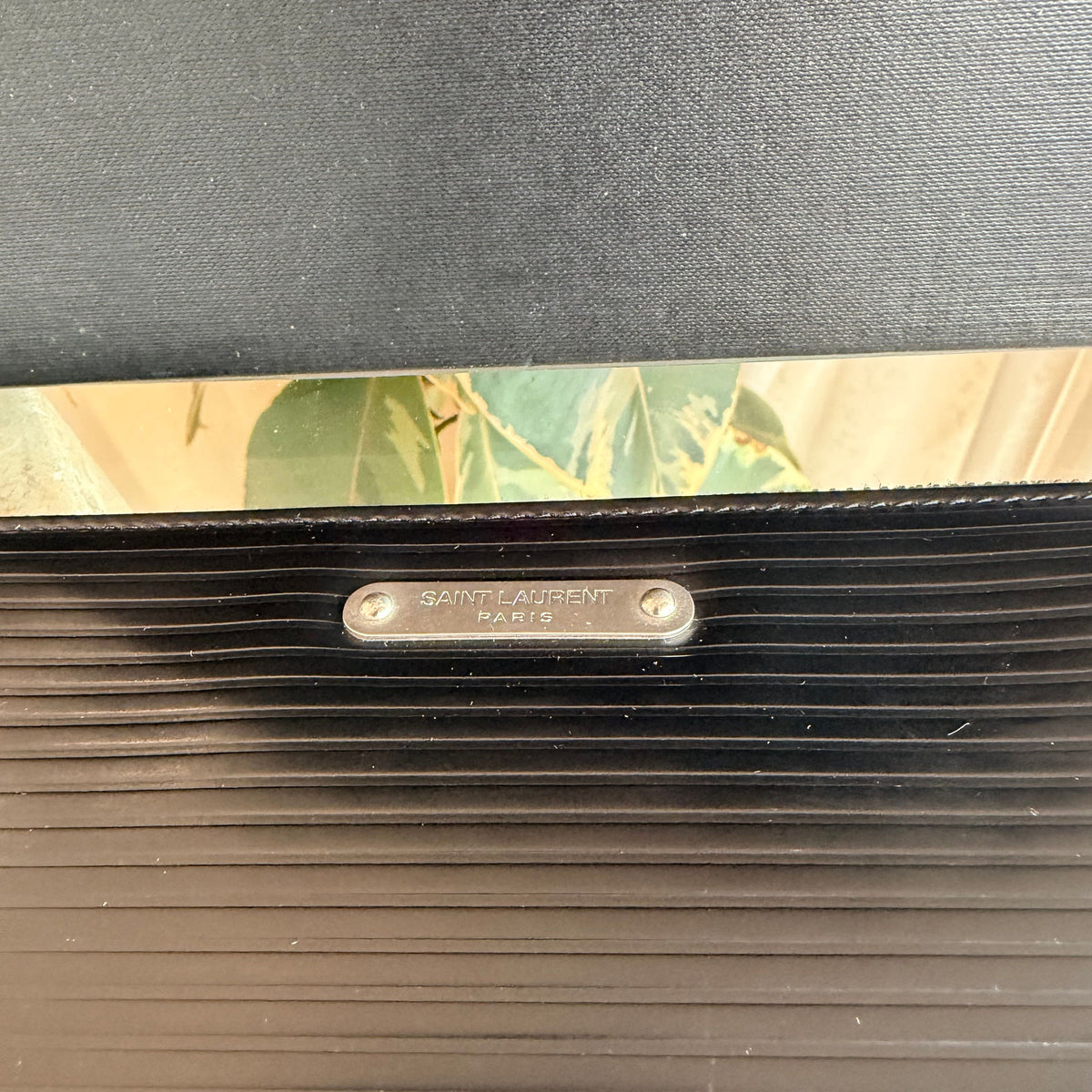 Saint Laurent Paris Nero I-Pad Militar Pouch - Pre-Loved Geelong