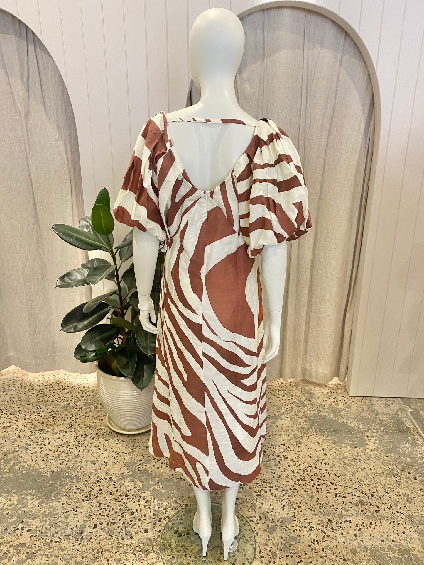 State Of Embrace 'Idyllic' Linen Dress - Size 14