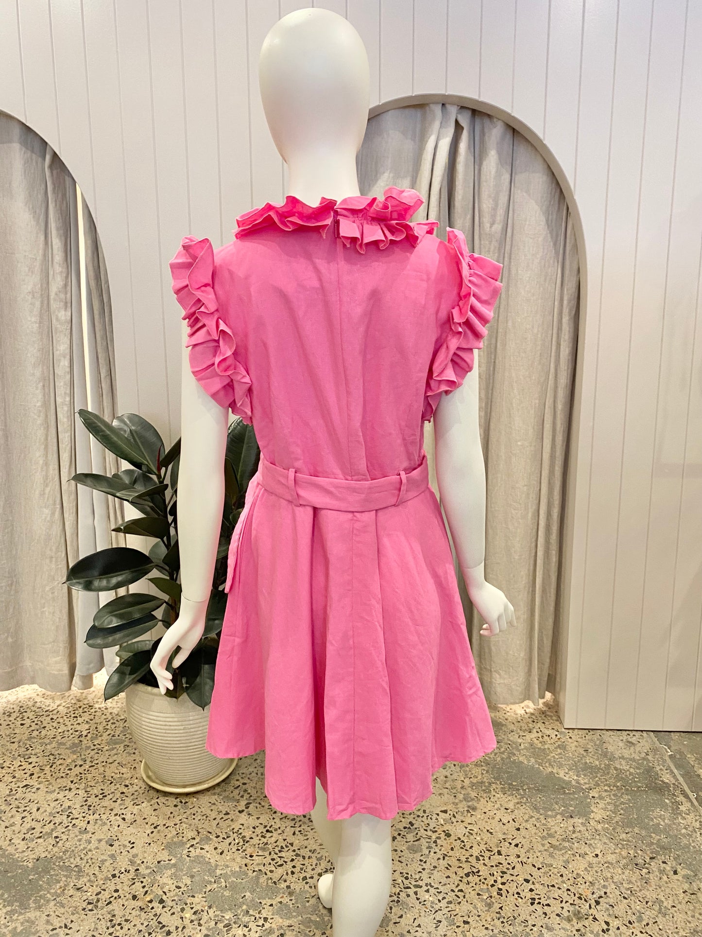 Torrance Sedgwick Mini Dress in Pink - Size 14