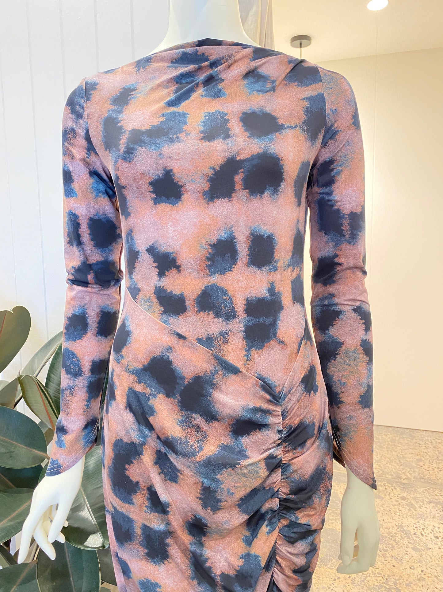 Suboo Shibori Maxi Dress in Tortoiseshell - Size M (10/12)