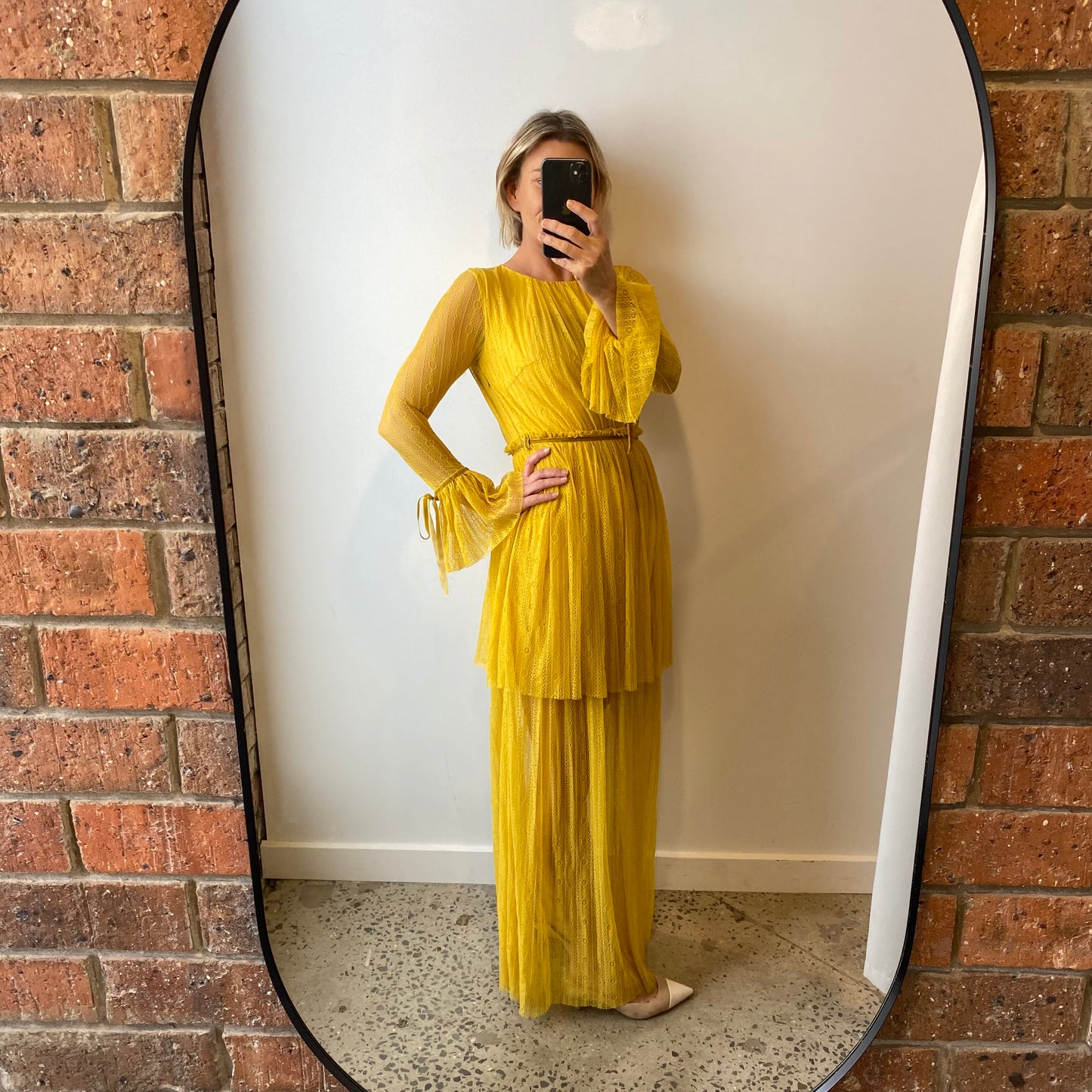 Morrison Lace Tier Maxi Dress - Size 0 (8)