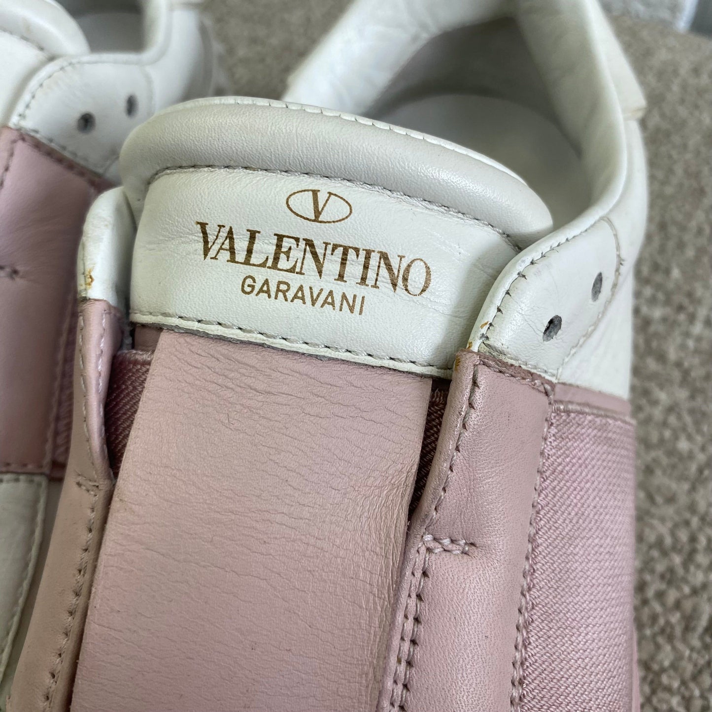 Valentino Garavani open leather sneakers - Size 37