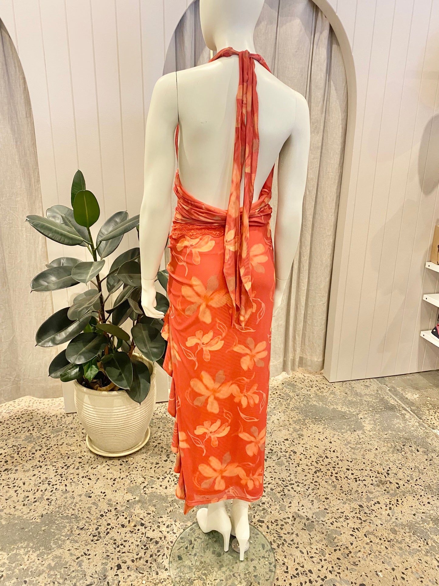 Benni 'Penelope' Maxi Dress in Hibiscus Floral - Size 14