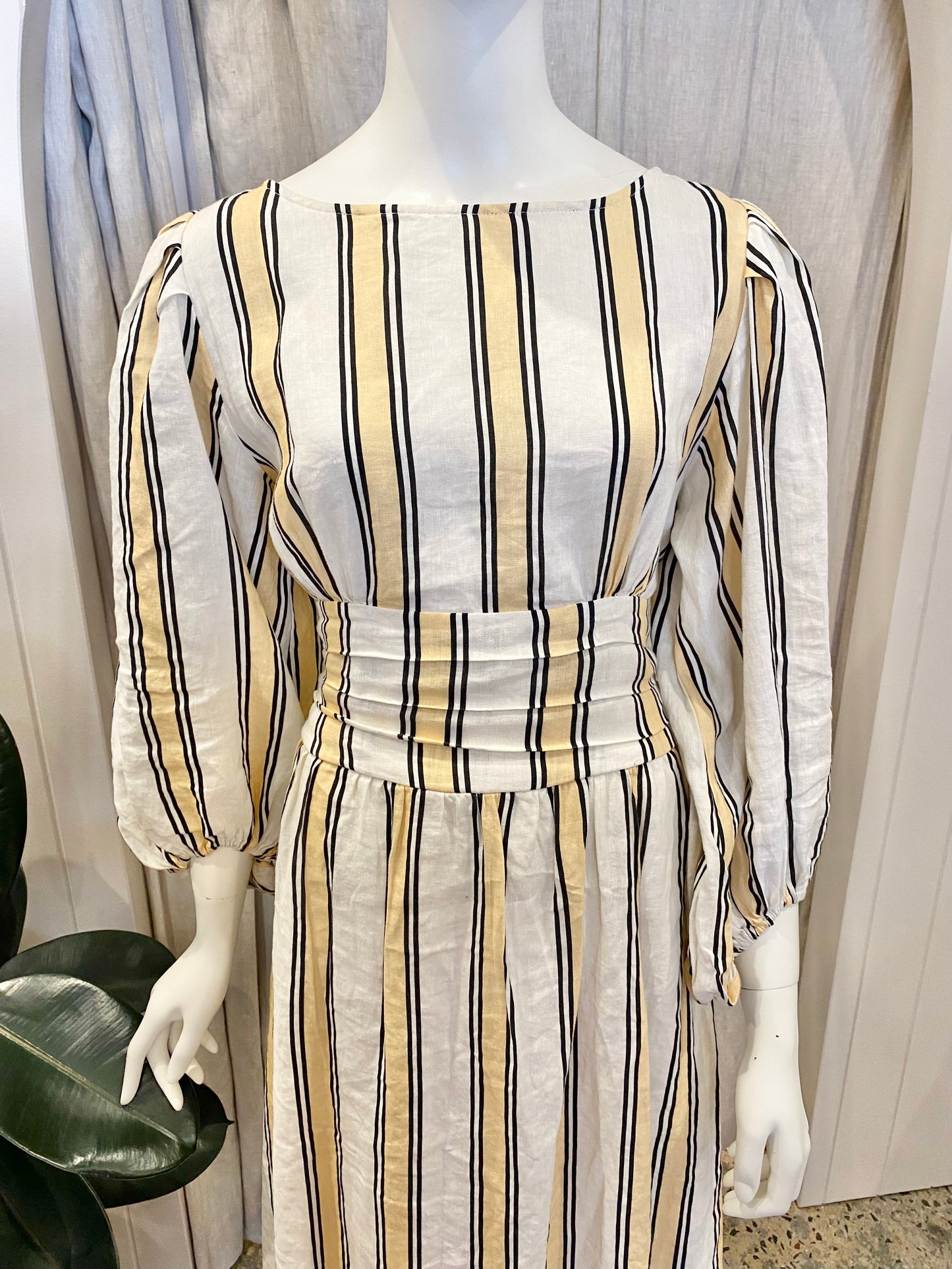Vrg Girl Linen Midi Dress - Size 10
