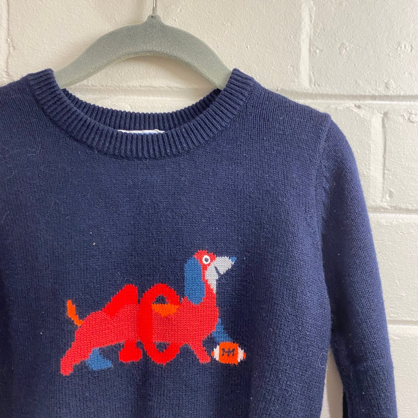 Jacardi Sausage Dog Knit Jumper - Size 4